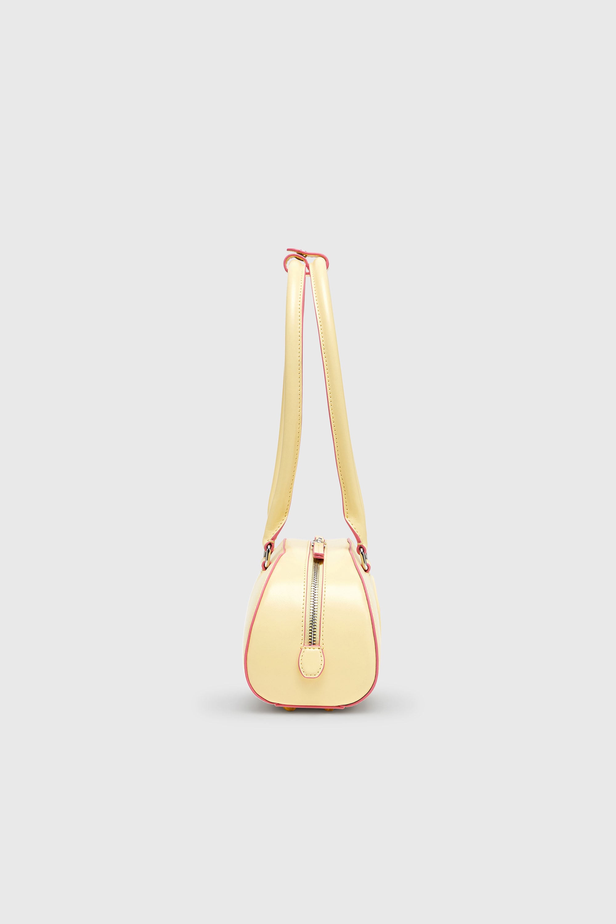 Diesel - 1DR DOME SHOULDER EW, Damen 1DR Dome - Langgezogene Bowlingtasche aus Leder in Gelb - 4