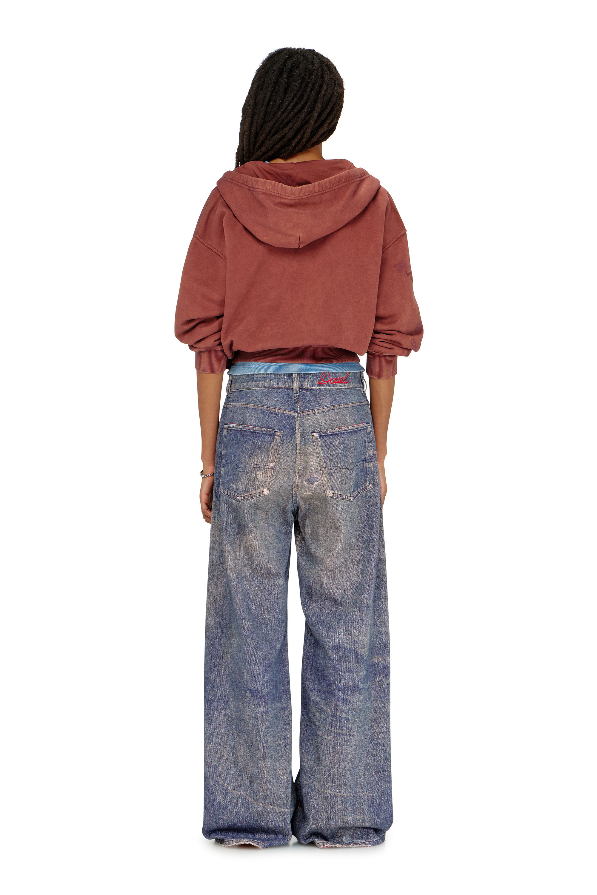 Diesel - Damen Relaxed Jeans 1996 D-Sire 09P95, Dunkelblau - 3