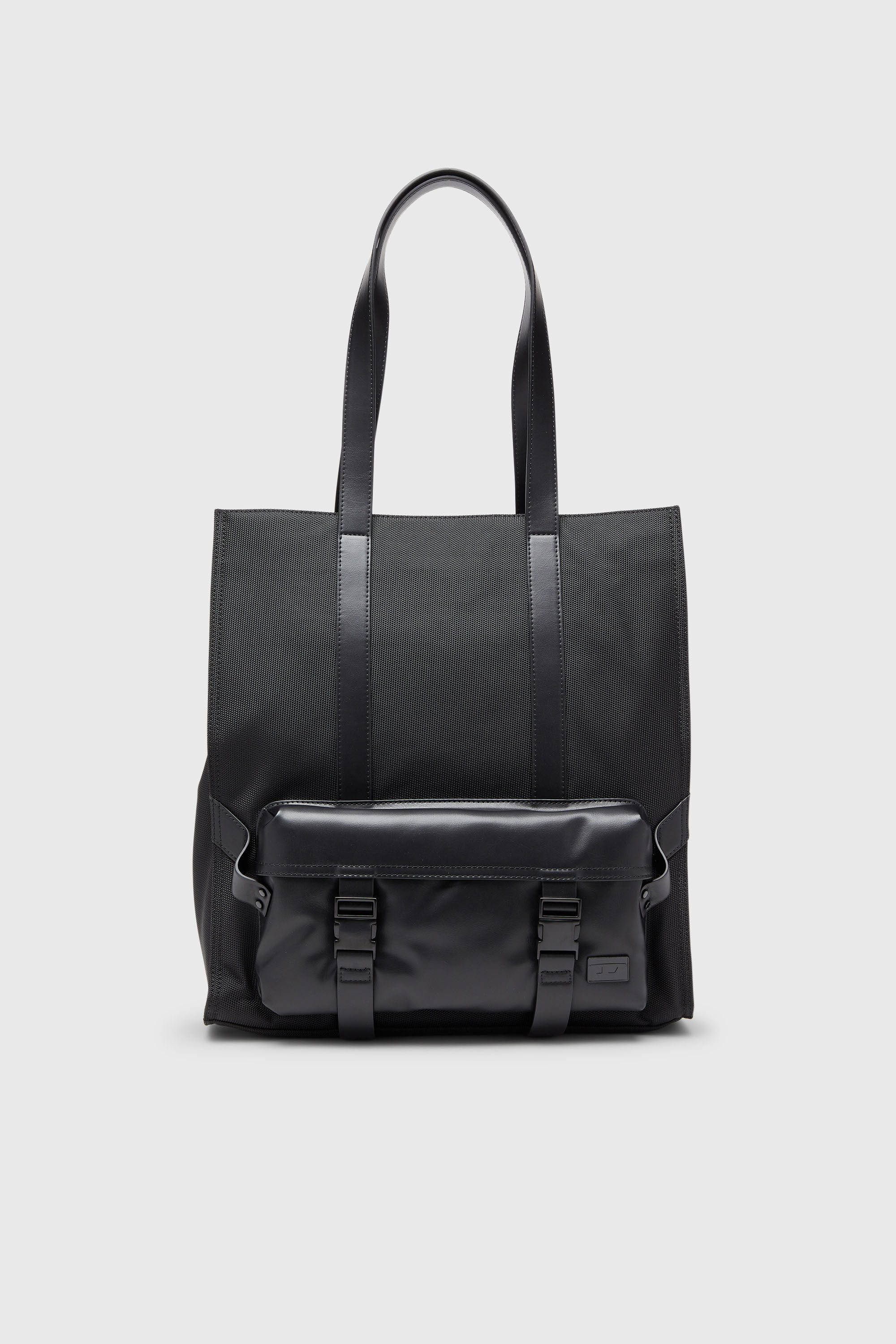 Diesel - MULTI-PKTS TOTE X, Unisex Multi-Pkts - Einkaufstasche mit Klappentasche und zip in Schwarz - 1
