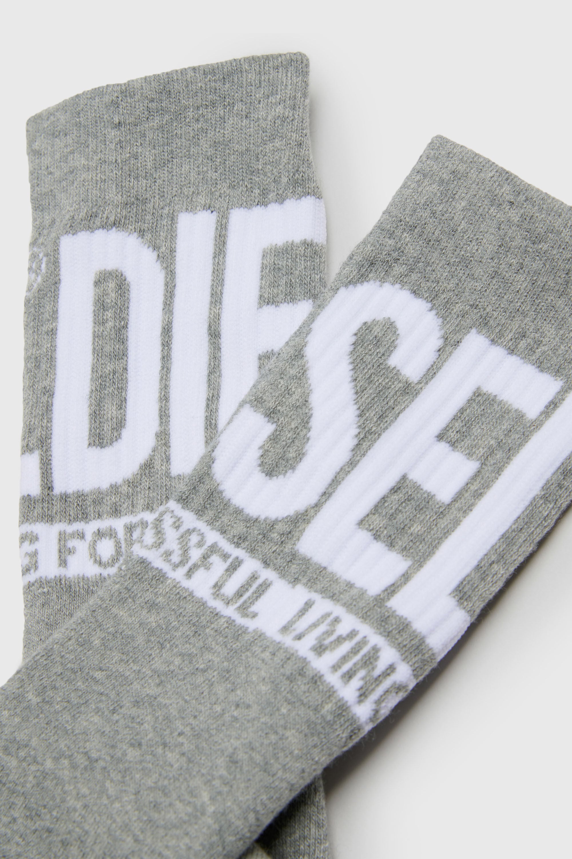 Diesel - SKM-ZRAYBIPACK, Herren Socken im Zweierpack mit Logo in Schwarz - 3