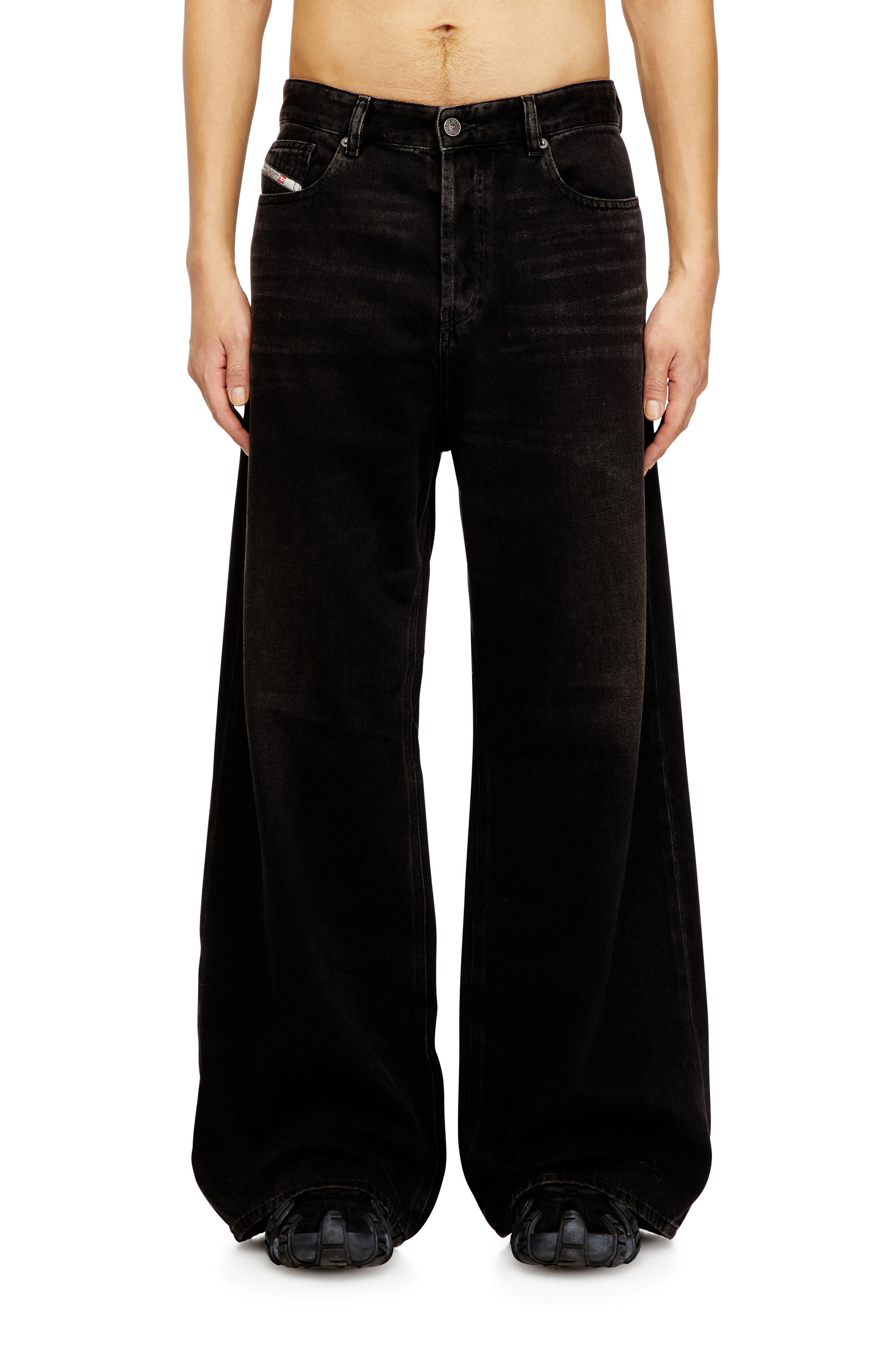 Damen Relaxed Jeans | Schwarz/Dunkelgrau | Diesel 1996 D-Sire