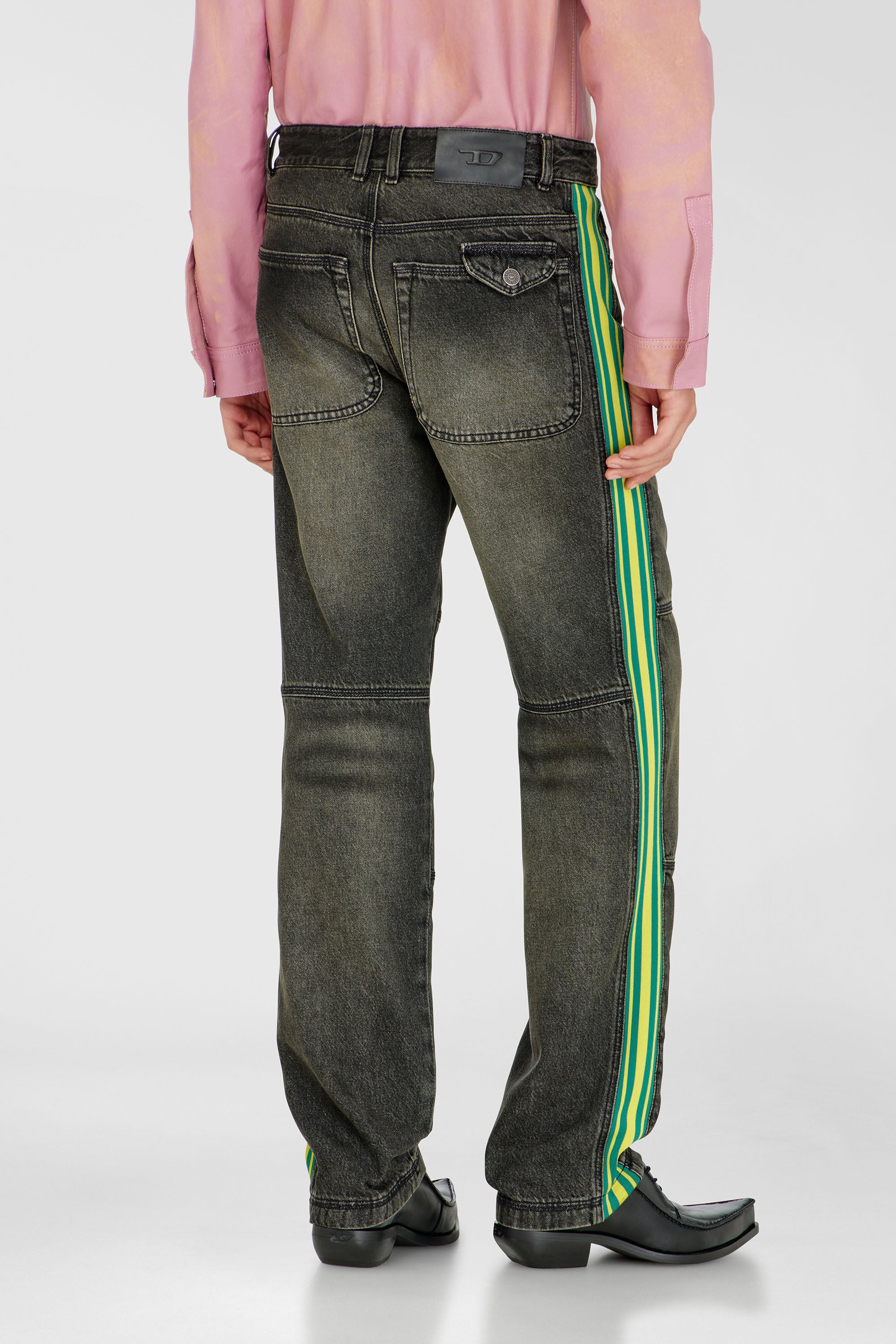 Diesel - Herren Regular Jeans D-Arbus 0DBEZ, Schwarz/Dunkelgrau - 5