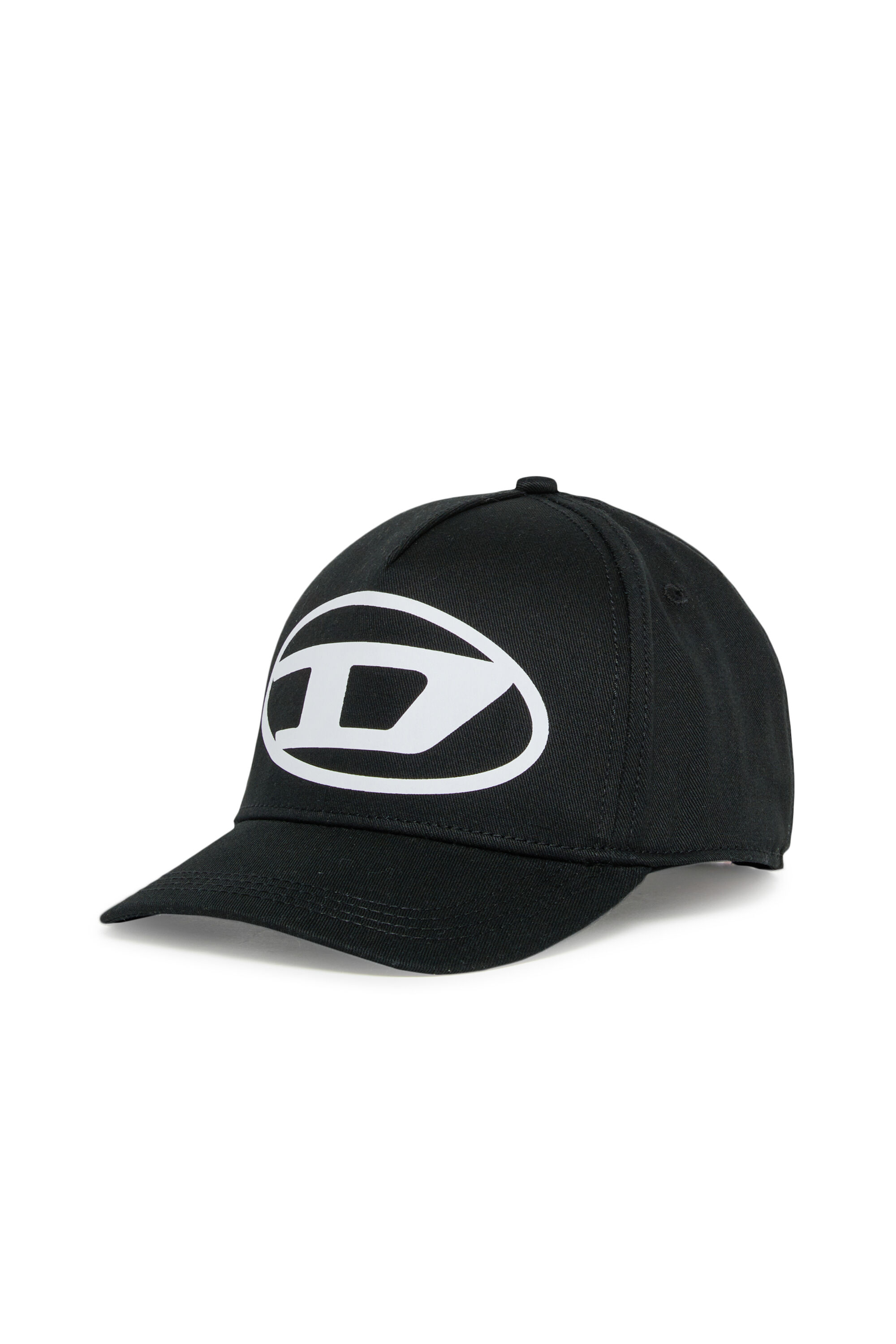 Diesel - FLIMO, Man's Baseball cap with Oval D logo print in Black - 1