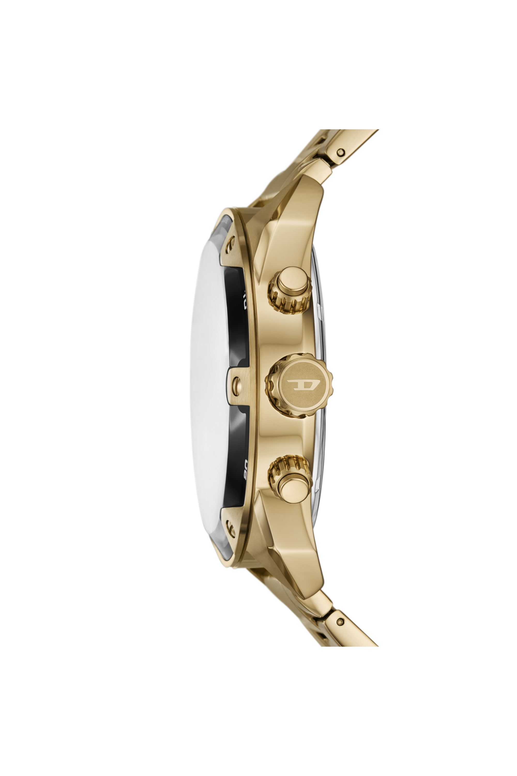 Men's Diesel Spiked Chronograph Gold-Tone Stainless Steel Watch