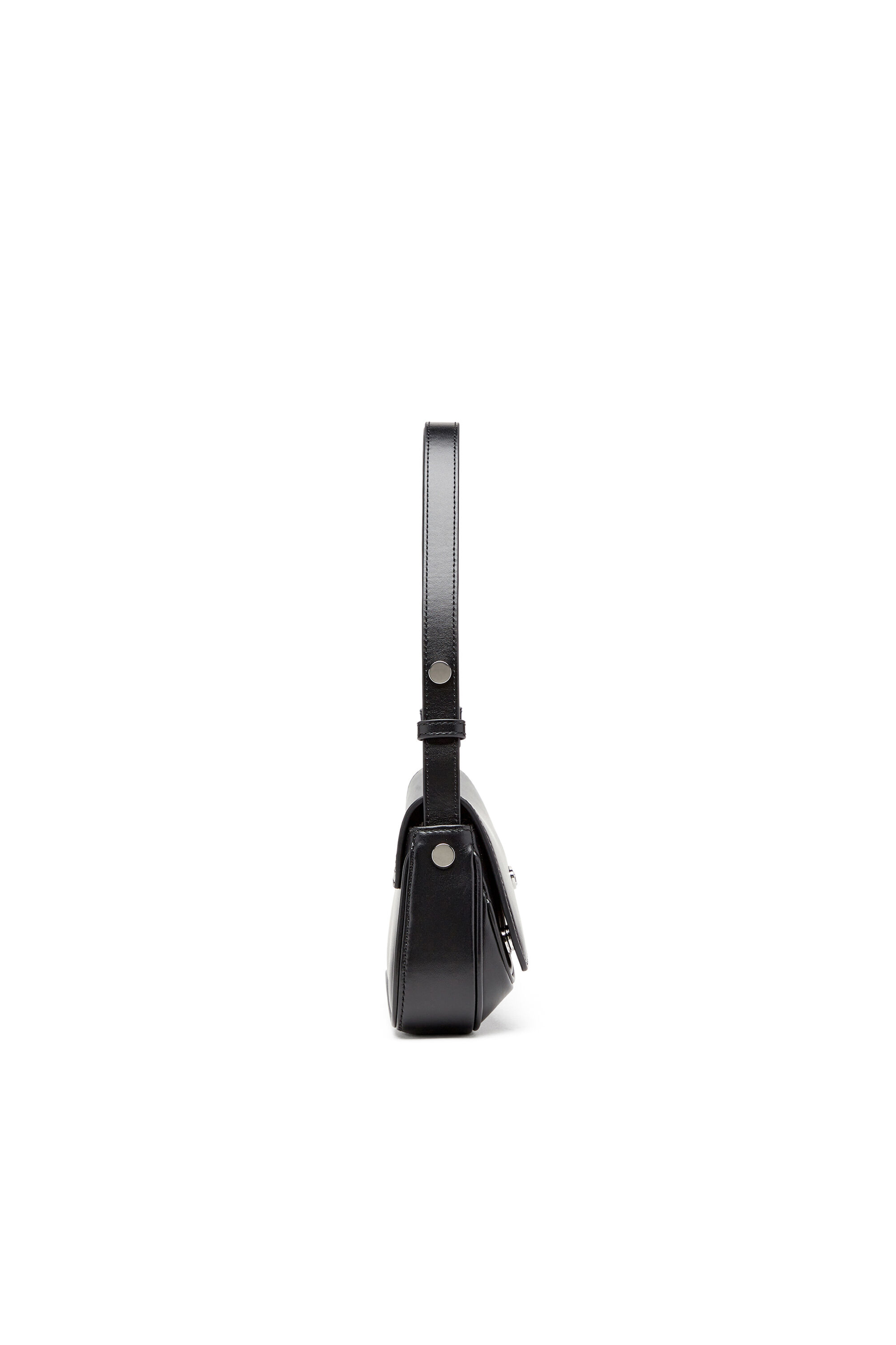 Diesel - PLAY CLUTCH, Damen Play-Schultertasche aus semiglänzendem Leder in Schwarz - 4