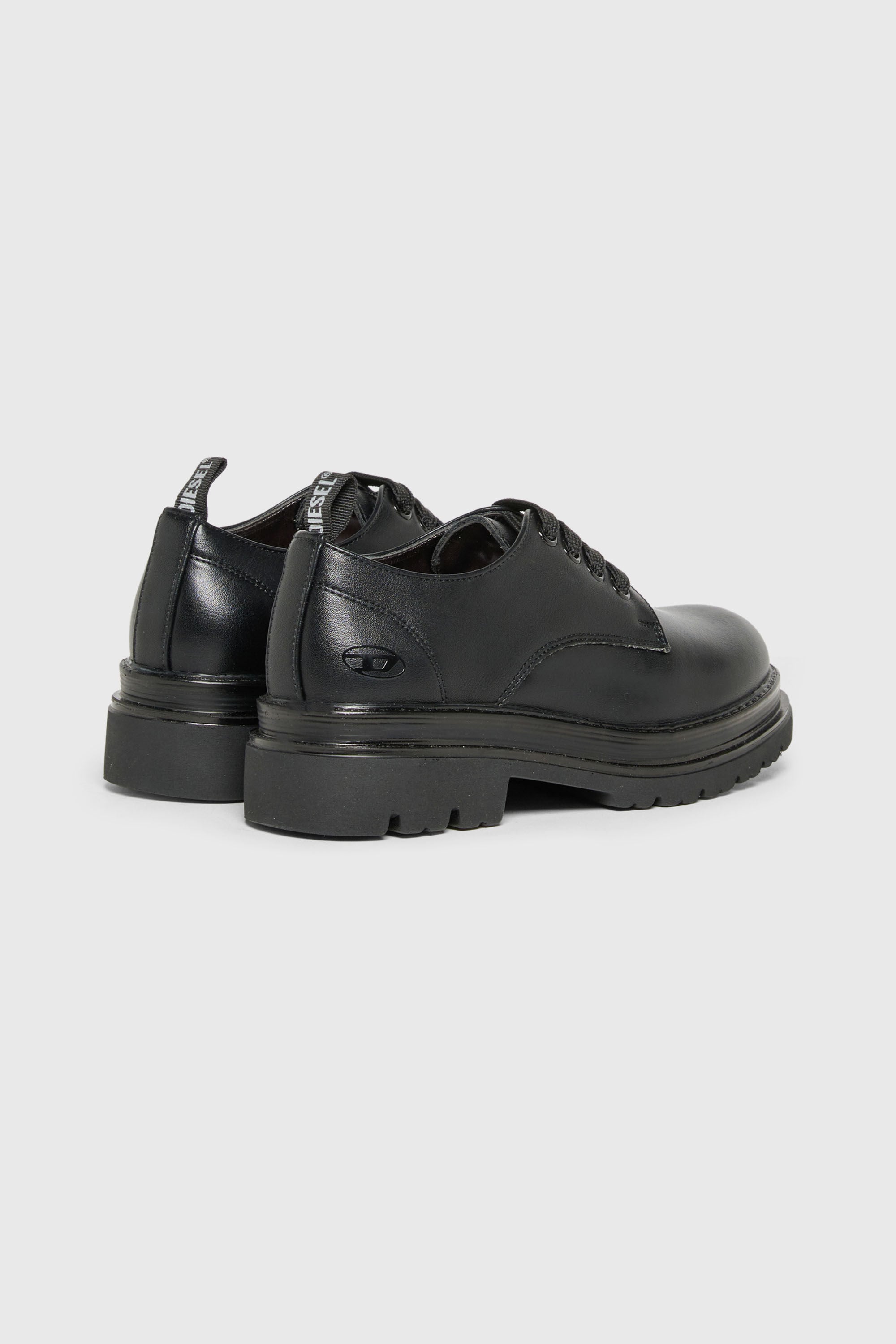 Diesel - D-DERBL-PU, Unisex D-Derbl- Derbyschuhe mit Profilsohle in Schwarz - 3