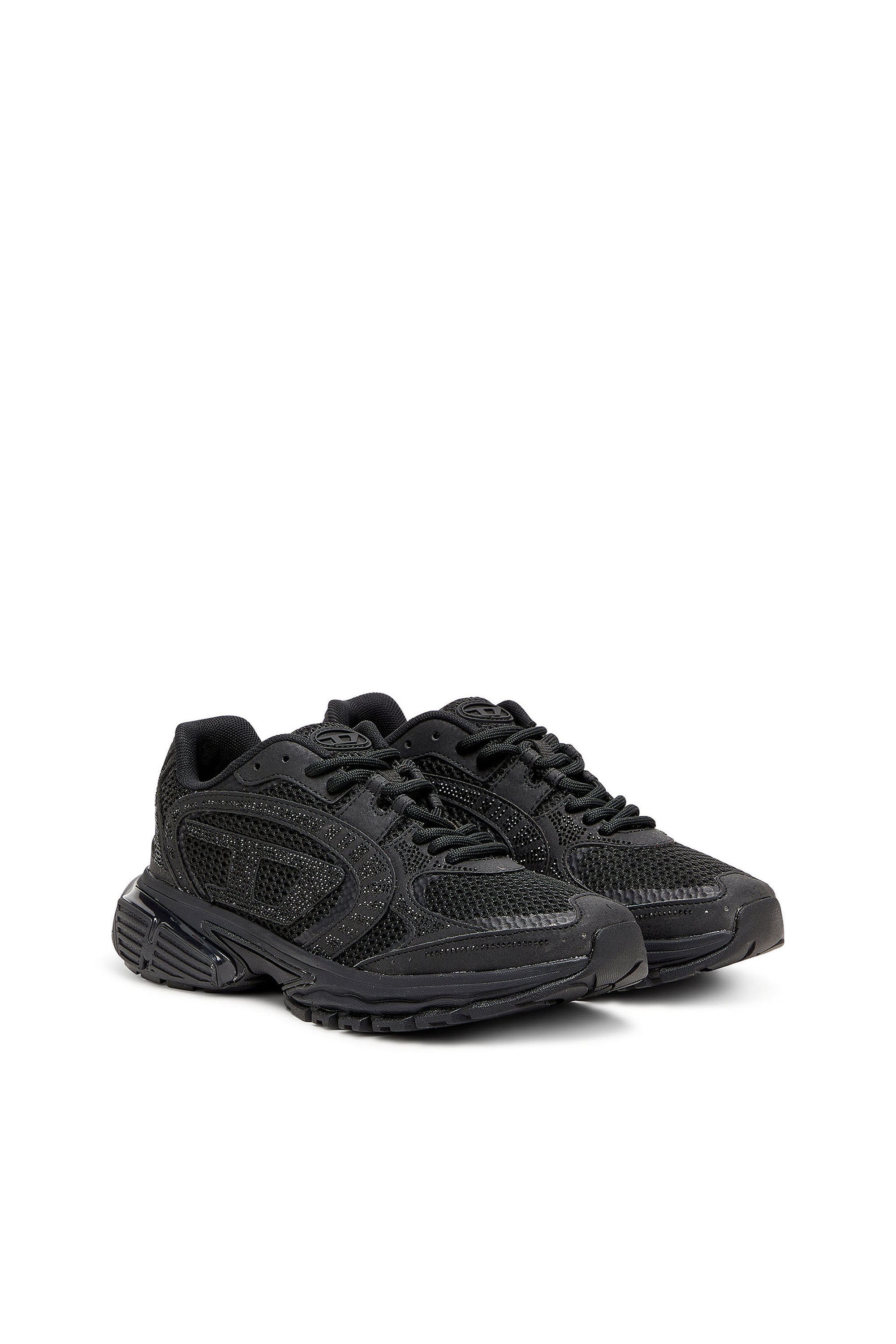 Diesel - S-PRO-V-DENSE LOW W, Damen S-Pro-V-Dense - Mesh-Sneaker mit Kristallen in Schwarz - 2