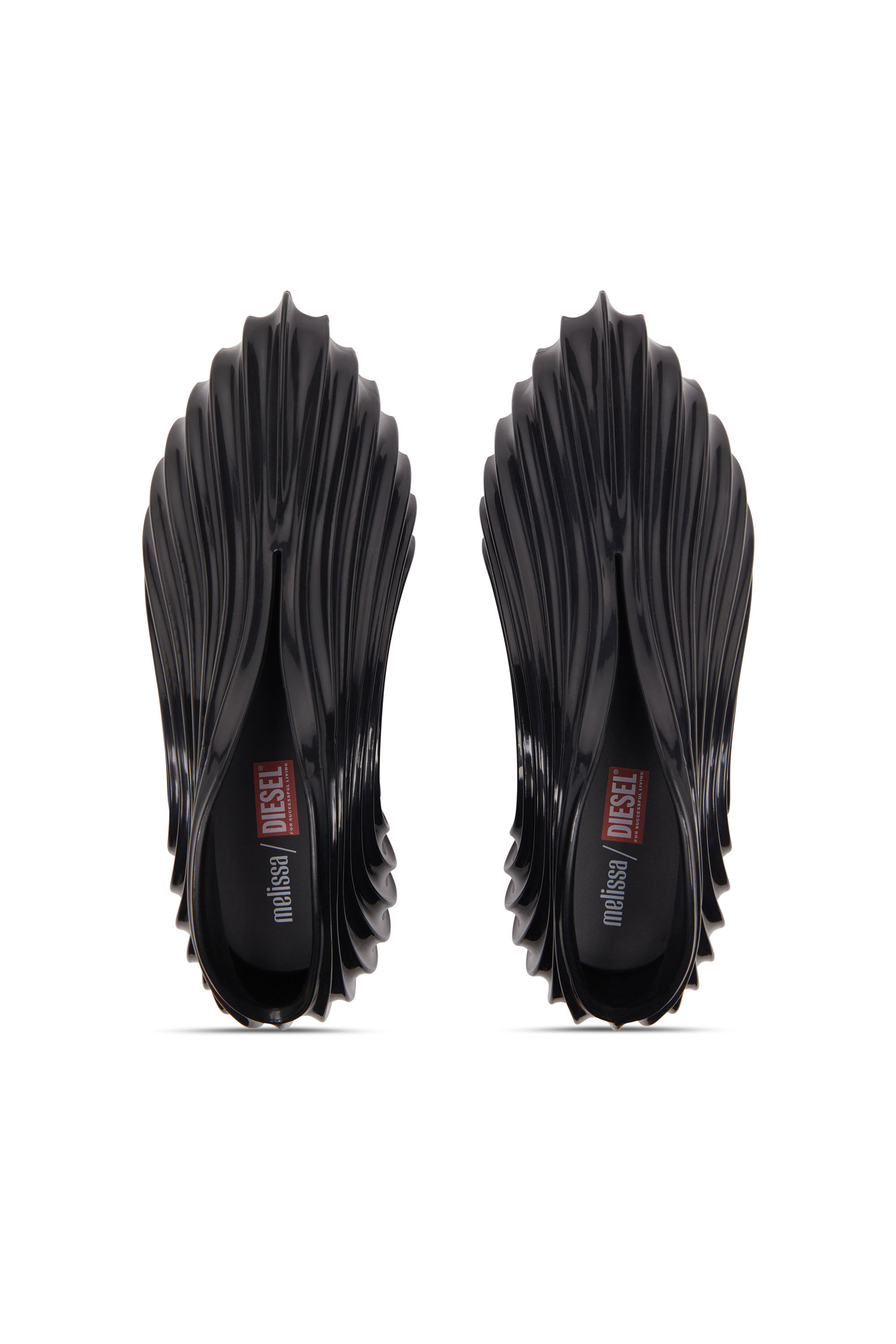 Diesel - MELISSA QUANTUM SNEAKERS X, Unisex Sneaker zum Schlüpfen aus Melflex® in Schwarz - 4