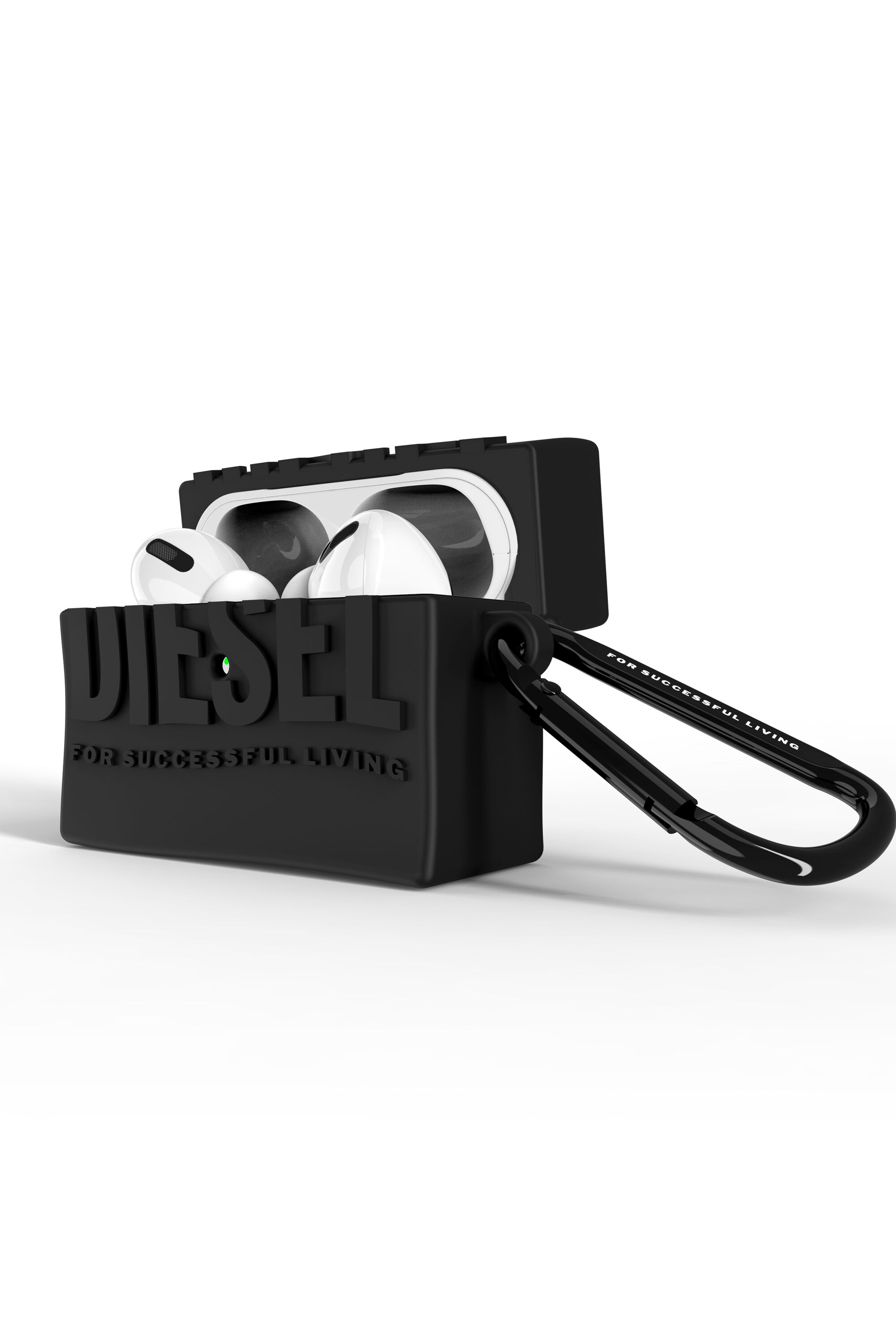 Diesel - 60080 AIRPOD CASE, Unisex Silikon Case für Airpods Pro/Pro 2 in Schwarz - 3