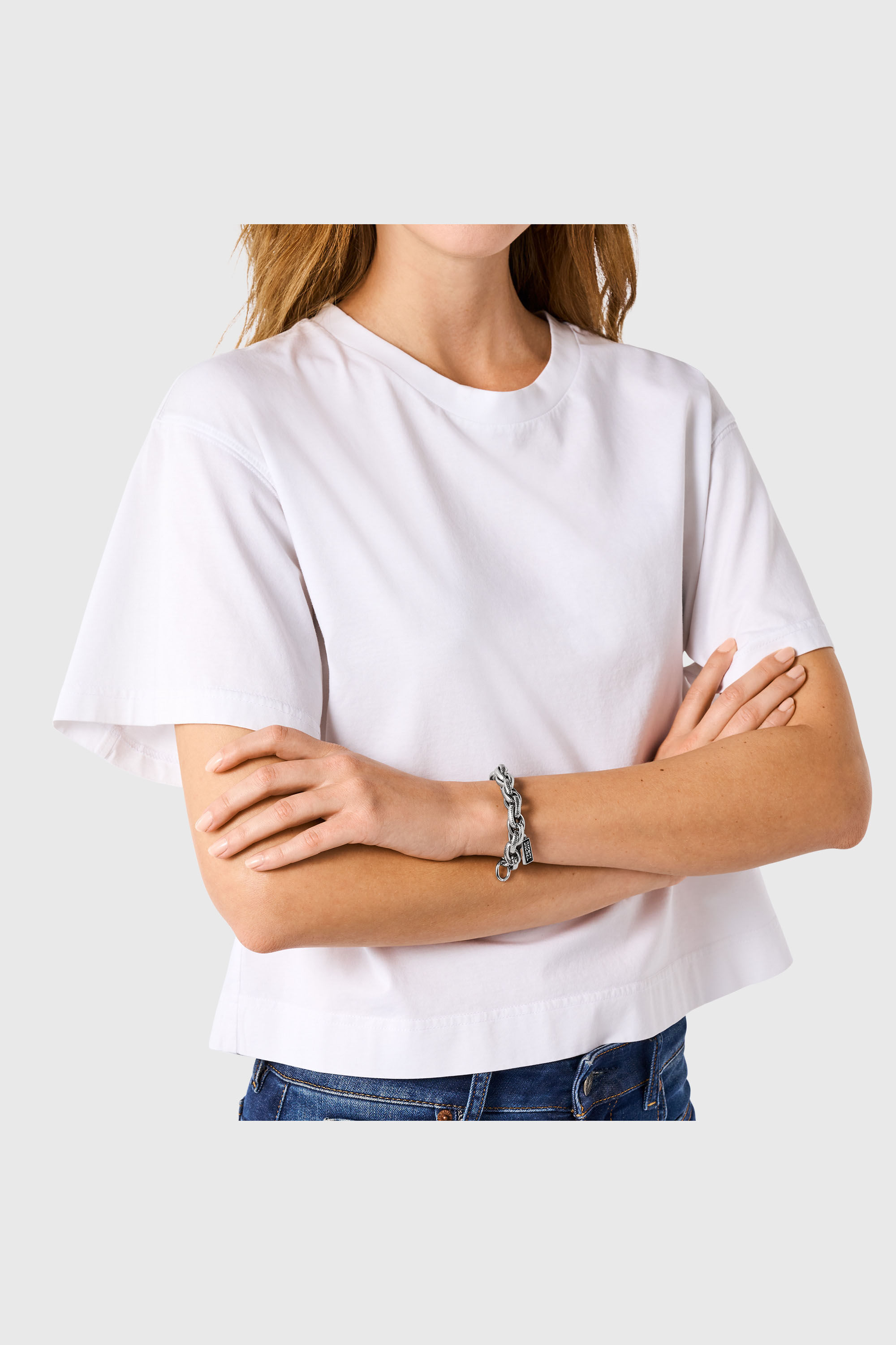 Diesel - DX1514, Unisex Gliederarmband mit schwarzem Achat in Silber - 3