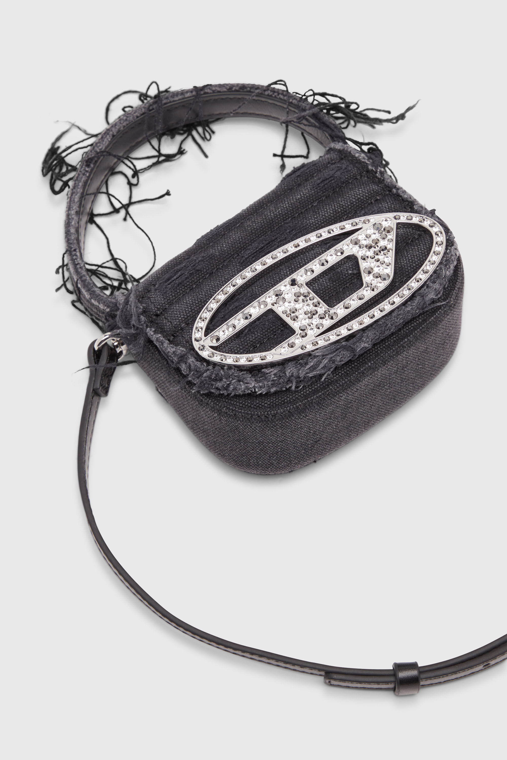 Diesel - 1DR XS, Damen 1DR XS-Ikonische Mini-Tasche aus Canvas und Leder in Schwarz - 6