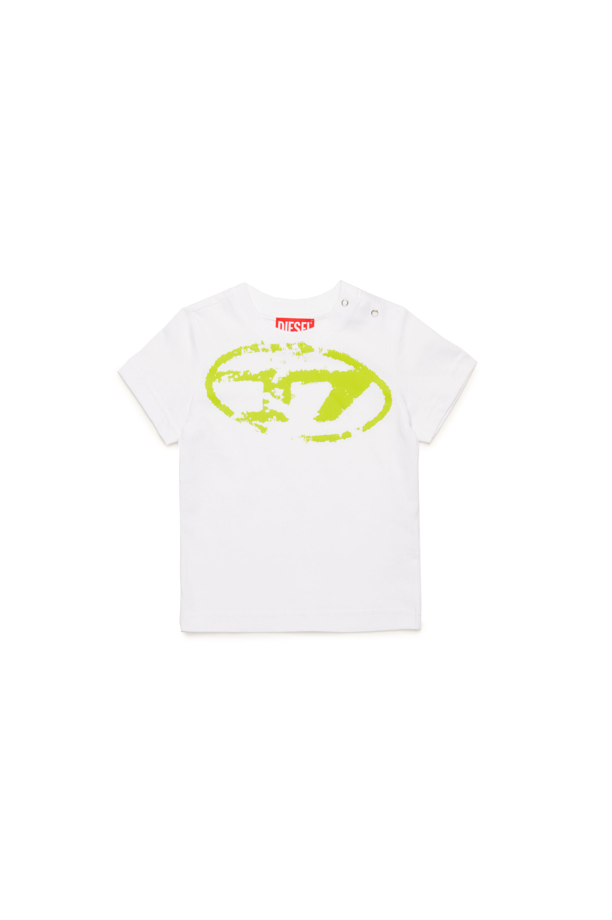 Diesel - TBOXTN14B, Unisex T-Shirt mit vielgetragenem Oval D-Logo in Weiß - 1