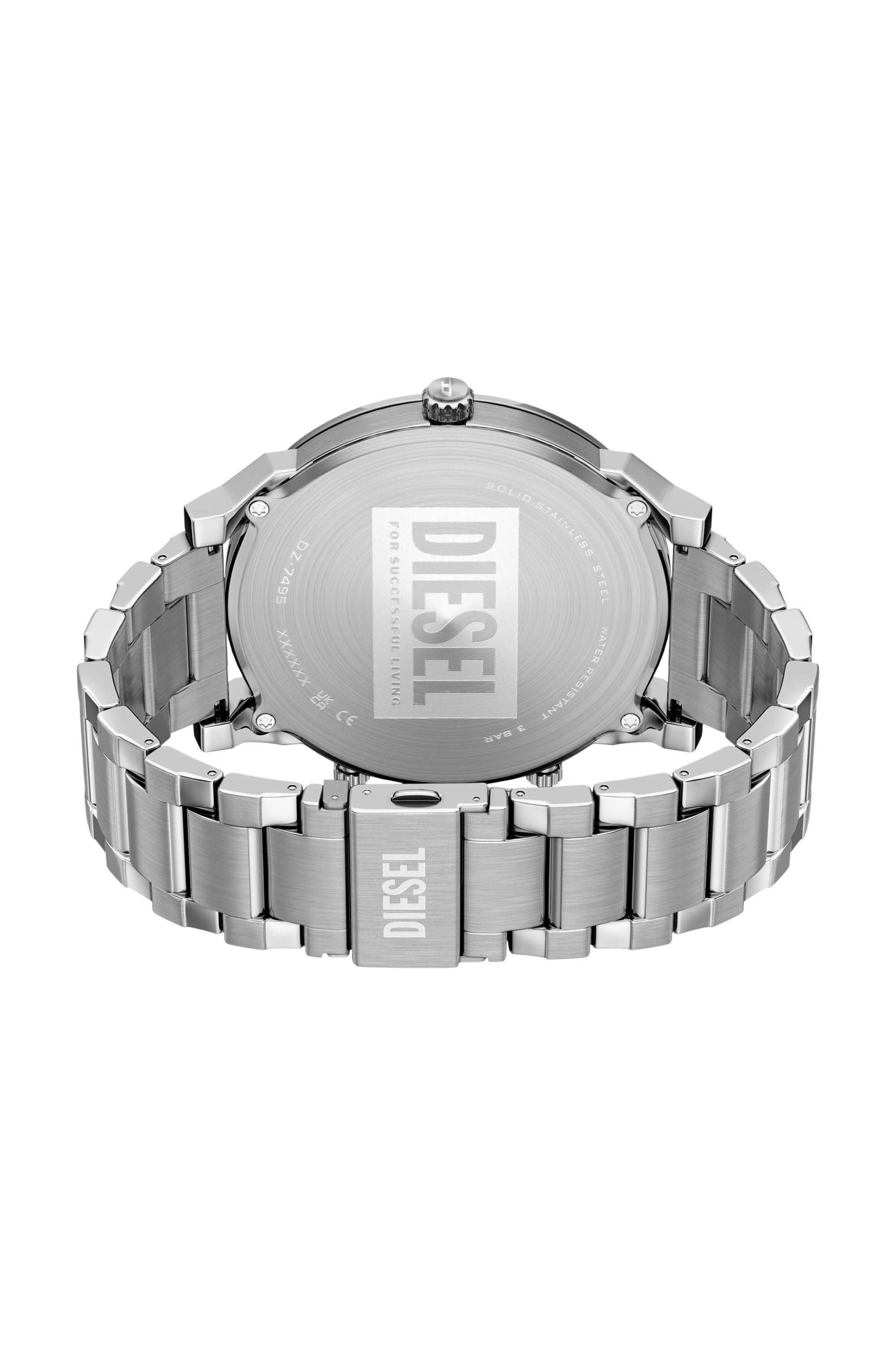 Diesel - DZ7495 WATCH, Herren Mr. Daddy Slim Edelstahluhr in Silber - 5