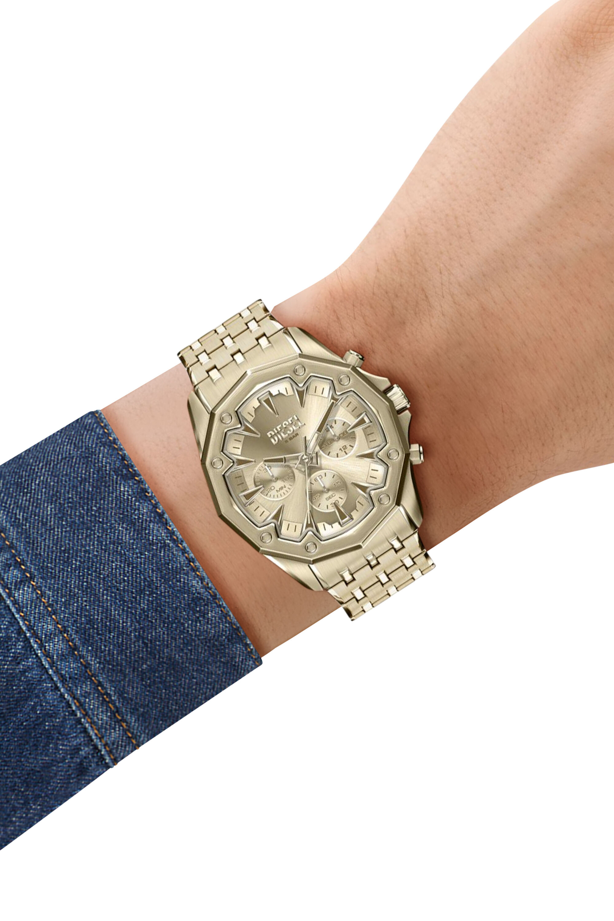 Diesel - DZ4707 WATCH, Herren Stinger Uhr aus goldfarbenem Edelstahl in Gold - 8