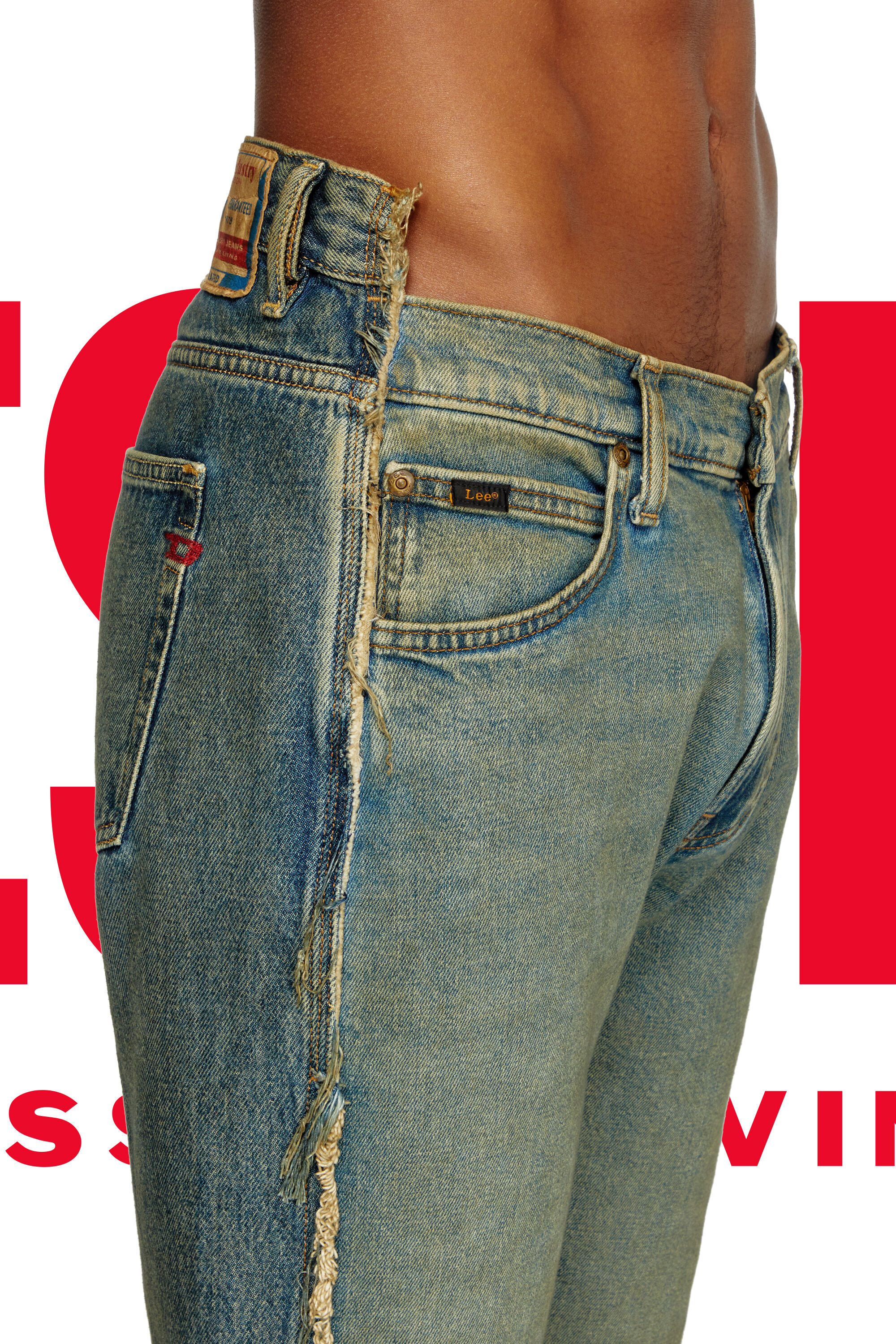 Diesel - Herren Regular Jeans Dieseloves 04 09M98, Dunkelblau - 2