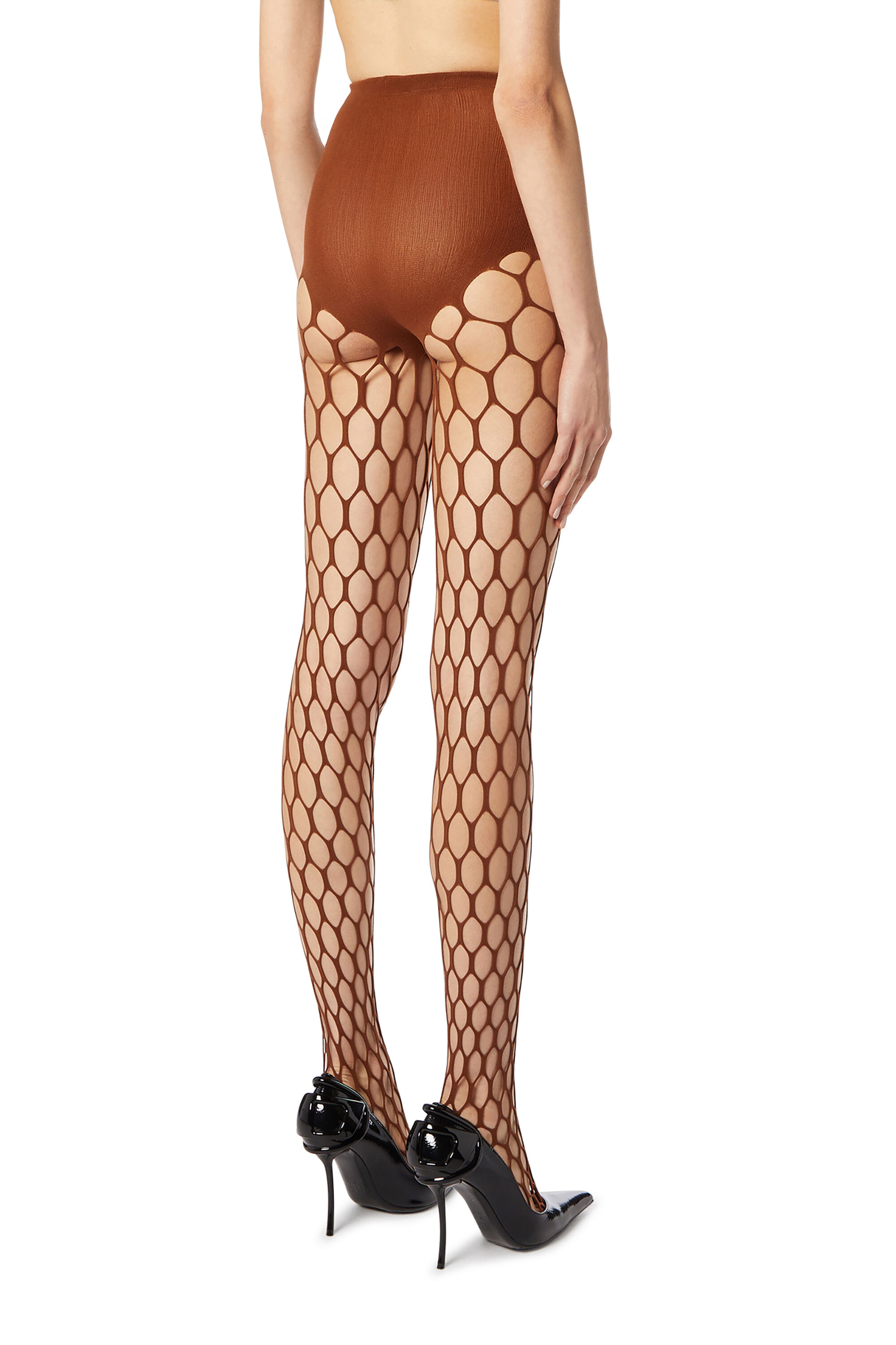 Diesel - M-ZORDA, Damen Dehnbare mesh-knit Strumpfhose in null - 3