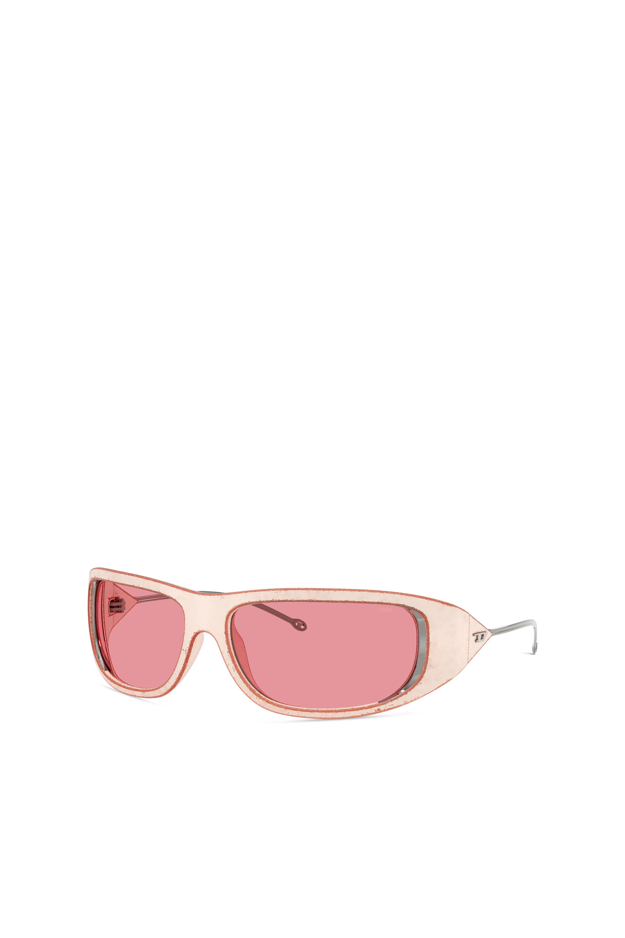 Diesel - 0DL3001, Unisex Wraparound-Stil Brille in Rosa - 4