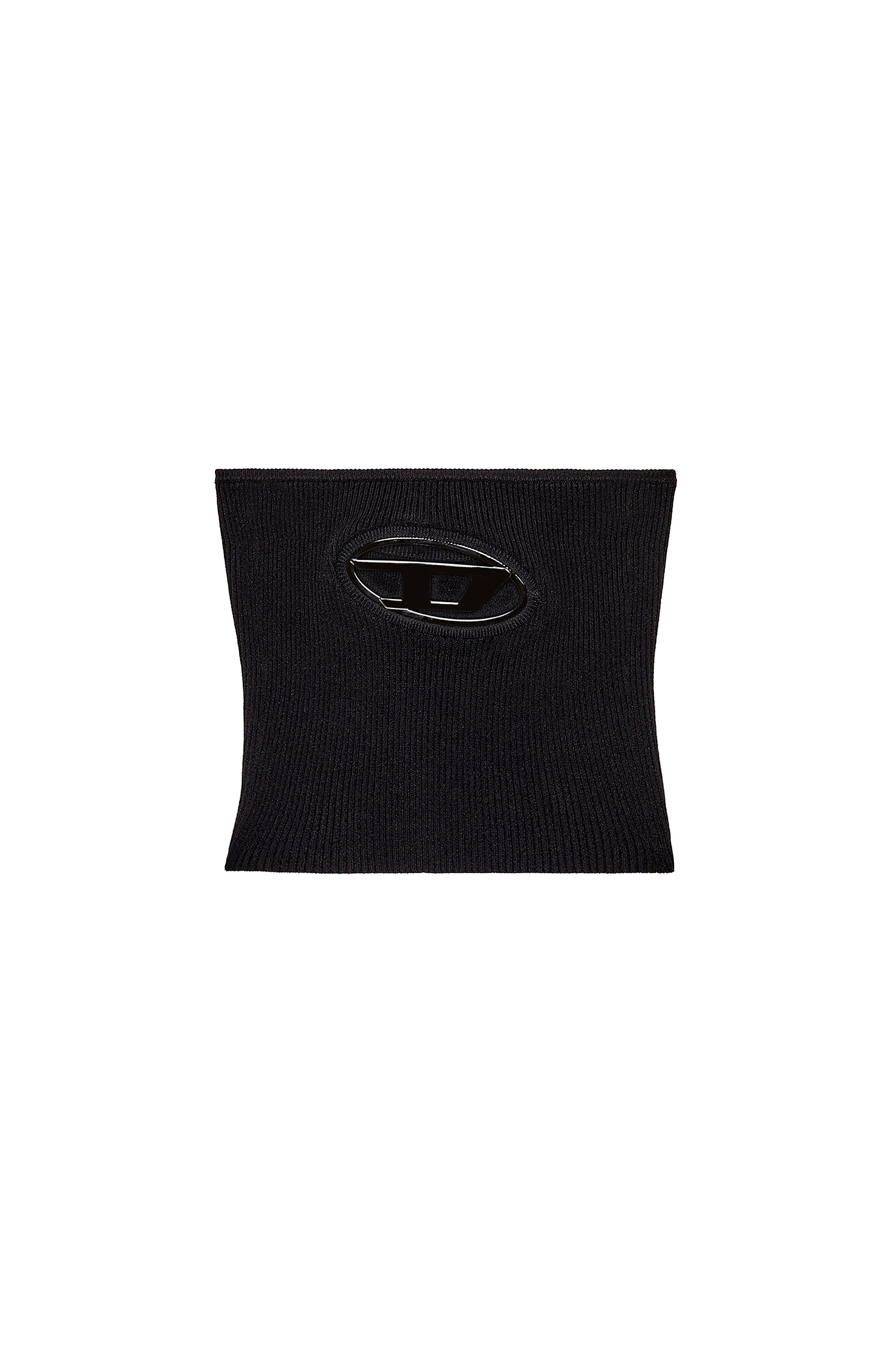 M-CLARKSVILLE Damen: Bandeau-Rippen-Top, D-Logo | Diesel 