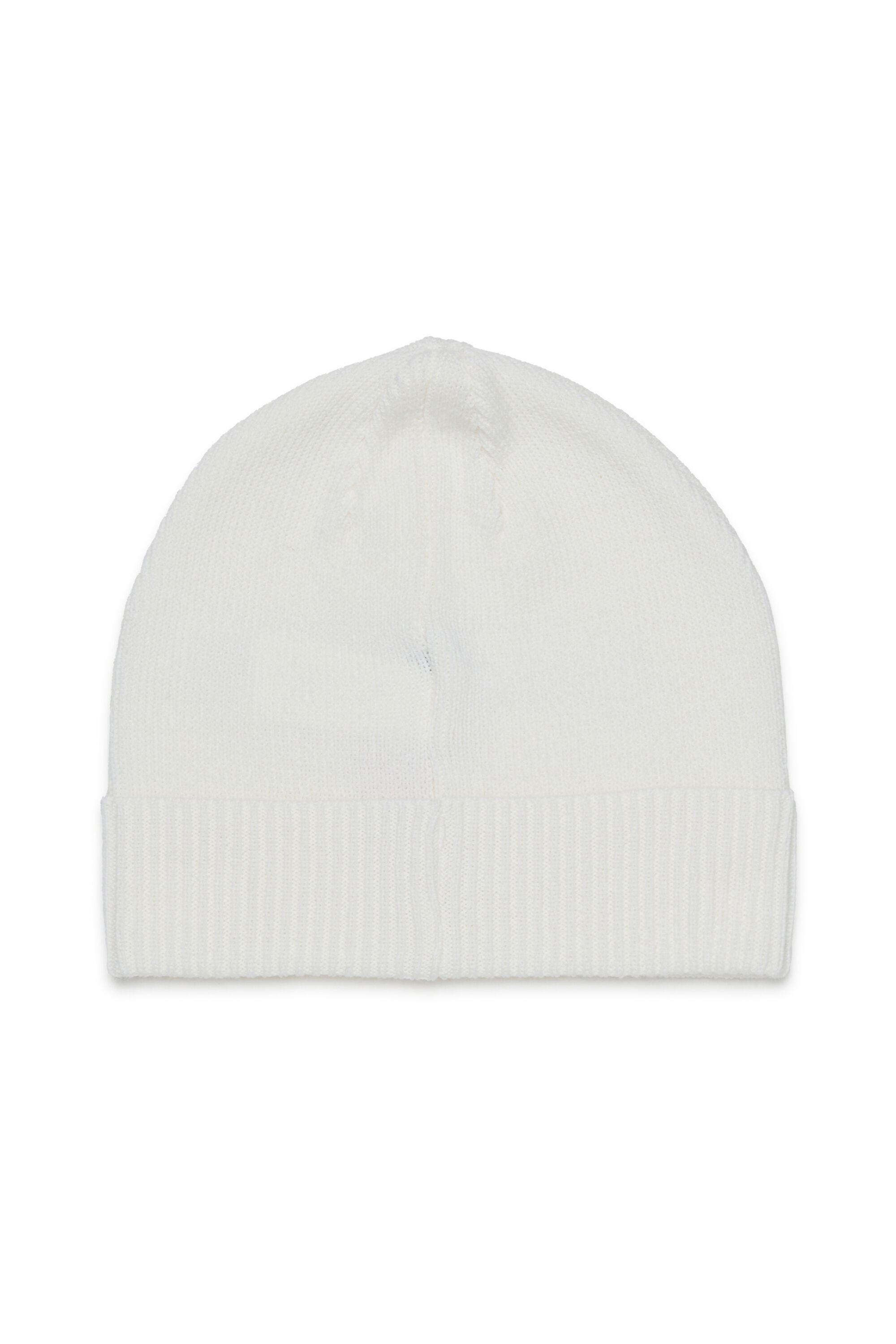 Diesel - FBAND, Unisex Beanie aus Wollmischung mit Logo in Wei&szlig; - 2