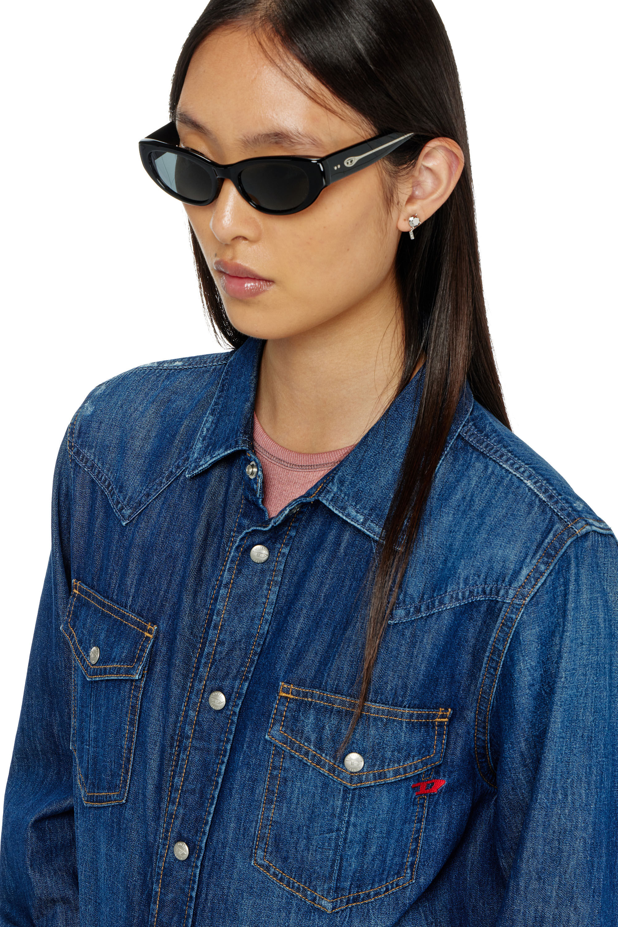 Diesel - 0DL2010U, Unisex Cateye-Sonnenbrillen in Schwarz - 4