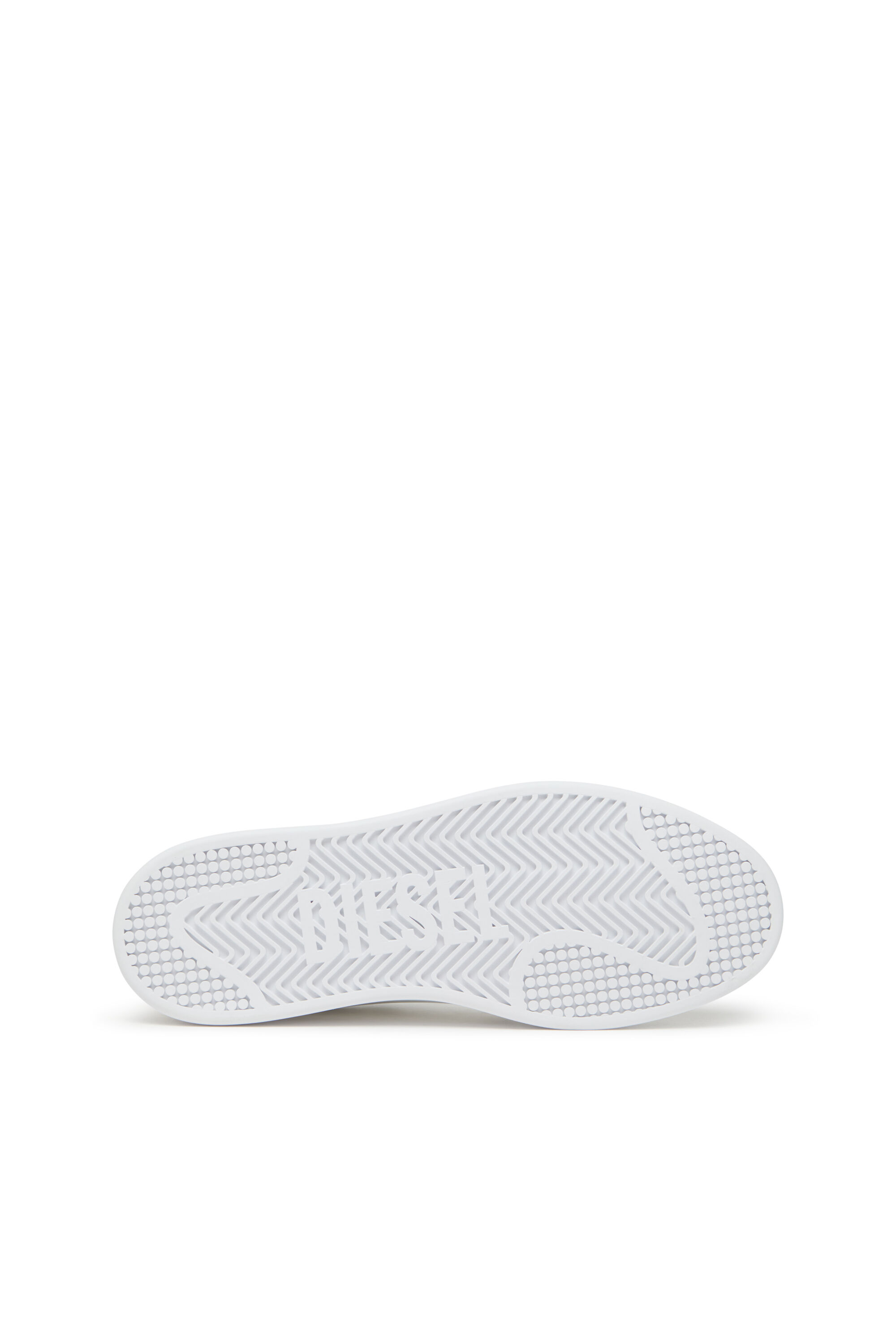 Diesel - S-DAKOTA LOW, Man's S-Dakota-Leather sneakers with perforated logo in White/Red - 5