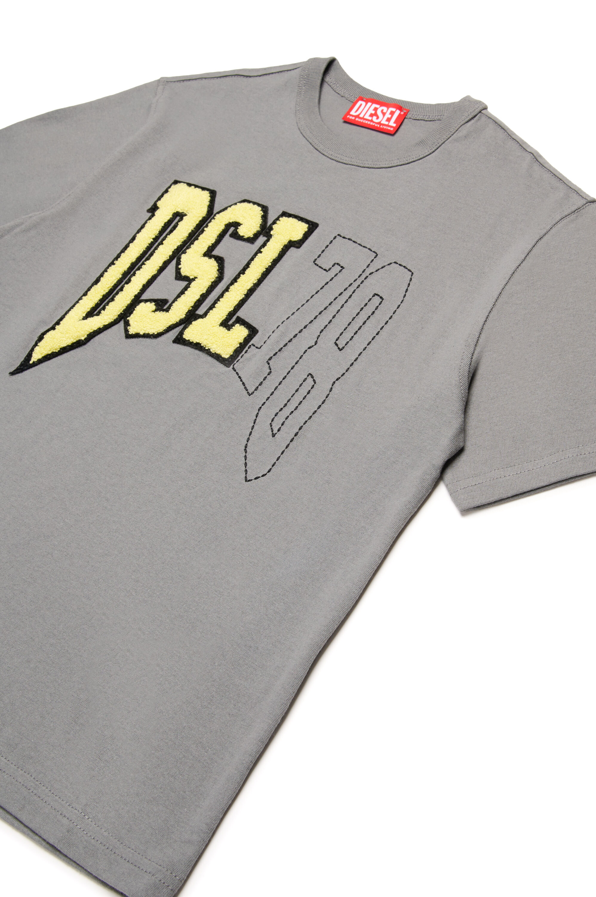 Diesel - TWASHN OVER, Herren T-Shirt mit College-DSL78-Logo in Grau - 3