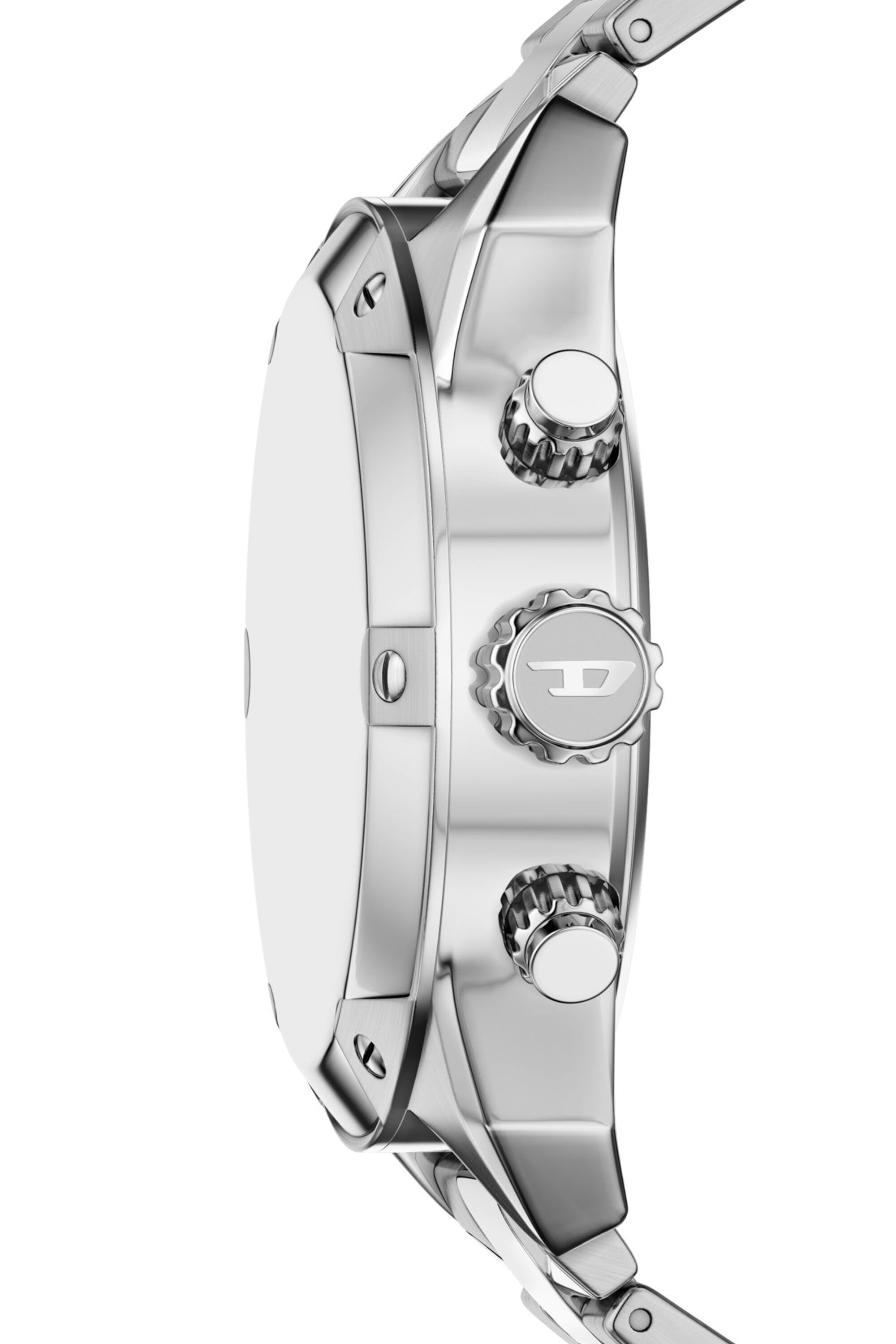 Diesel - DZ4709 WATCH, Herren Spiked Edelstahluhr mit Nieten in Silber - 3