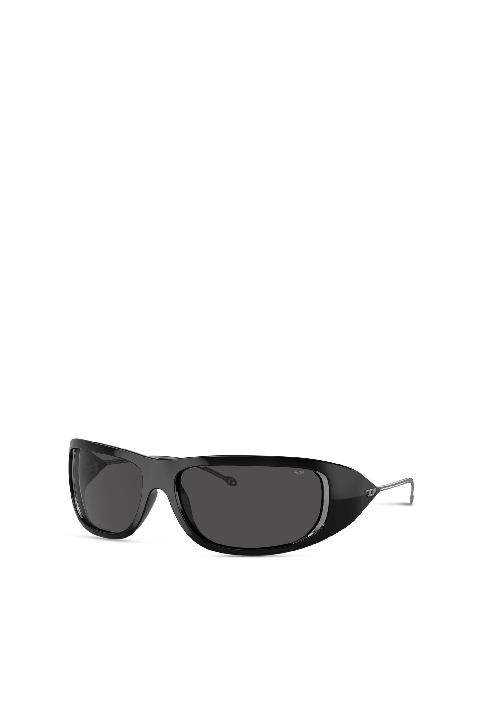 Diesel - 0DL3001 SIZE 61, Unisex Wraparound-Stil Brille in Schwarz - 5