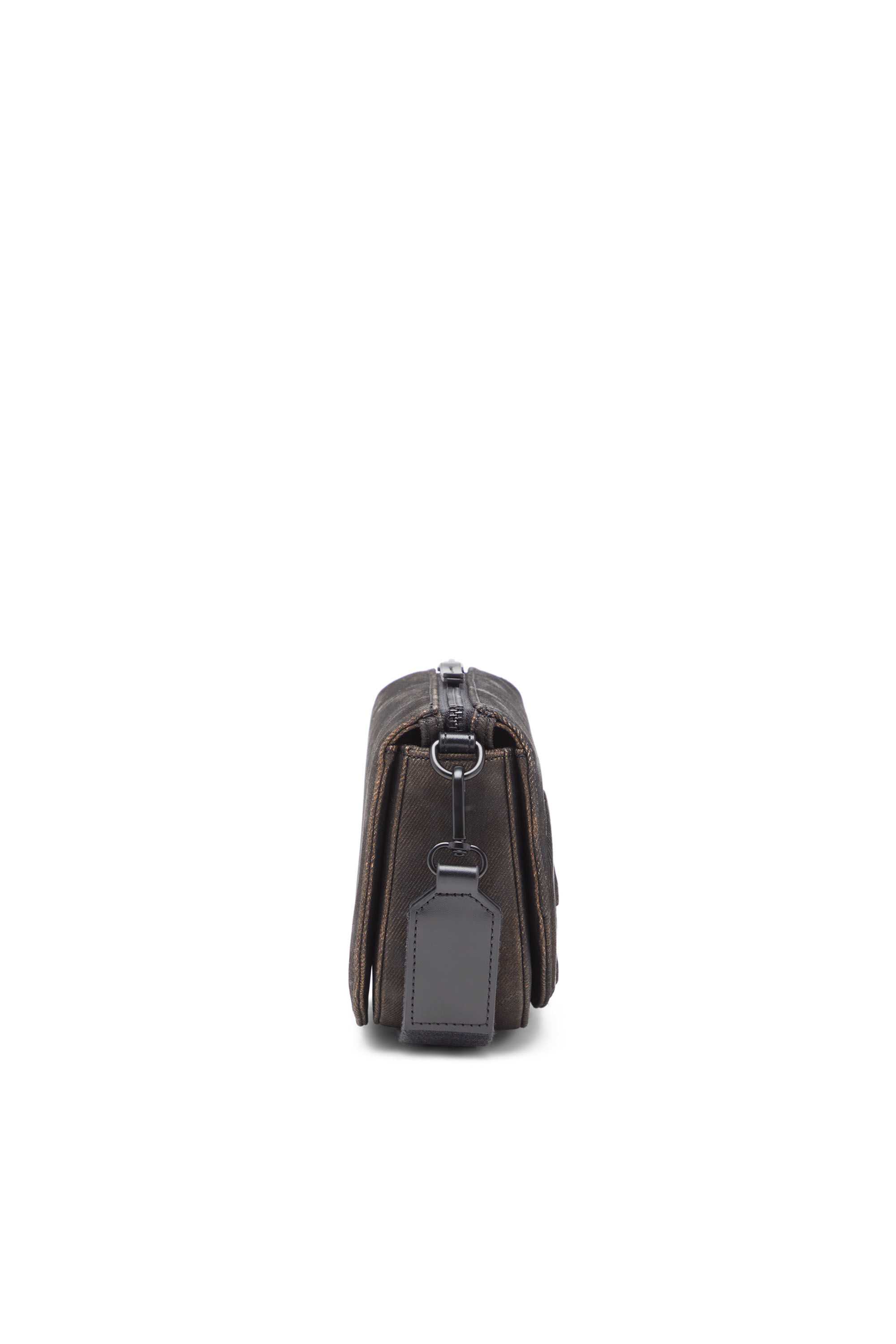 Diesel - 1DR CAMERA BAG, Herren 1DR-Camera Bag aus beflocktem Denim in Schwarz - 4