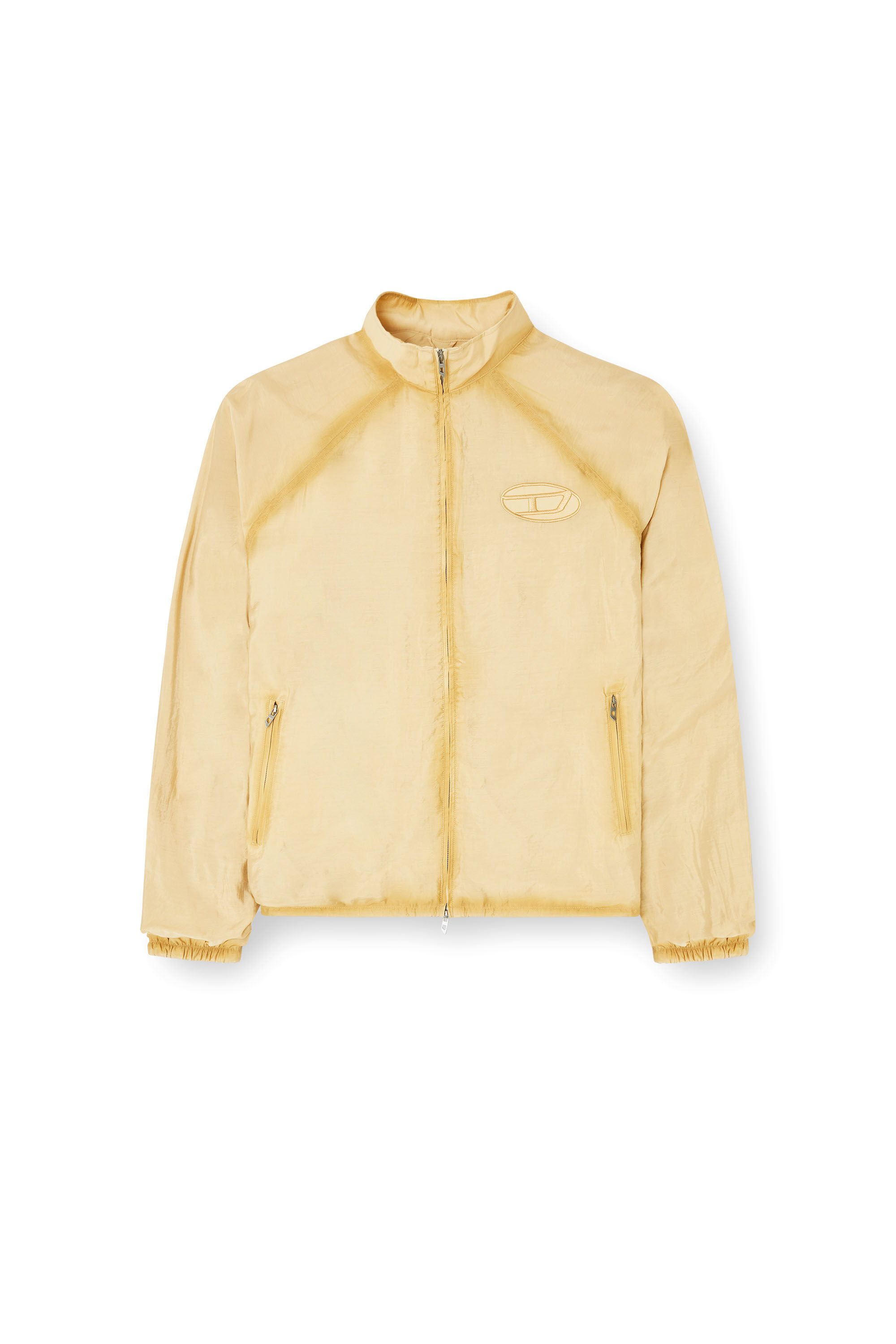 Diesel - J-HENRI-SOUVENIR, Herren Trackjacke im Souvenir-Stil mit Stickerei in Beige - 2
