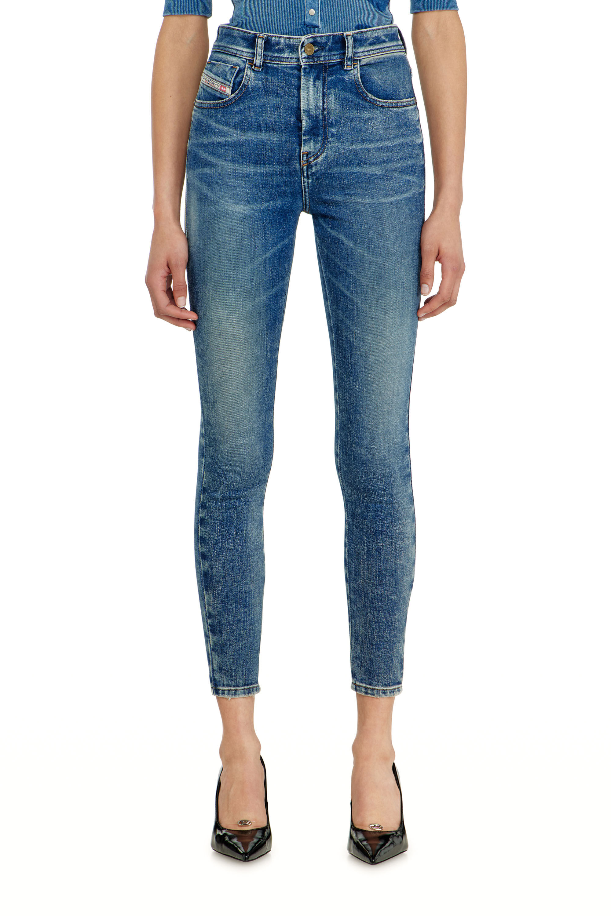 Diesel - Damen Skinny Jeans 1984 Slandy-High 09P72, Mittelblau - 4
