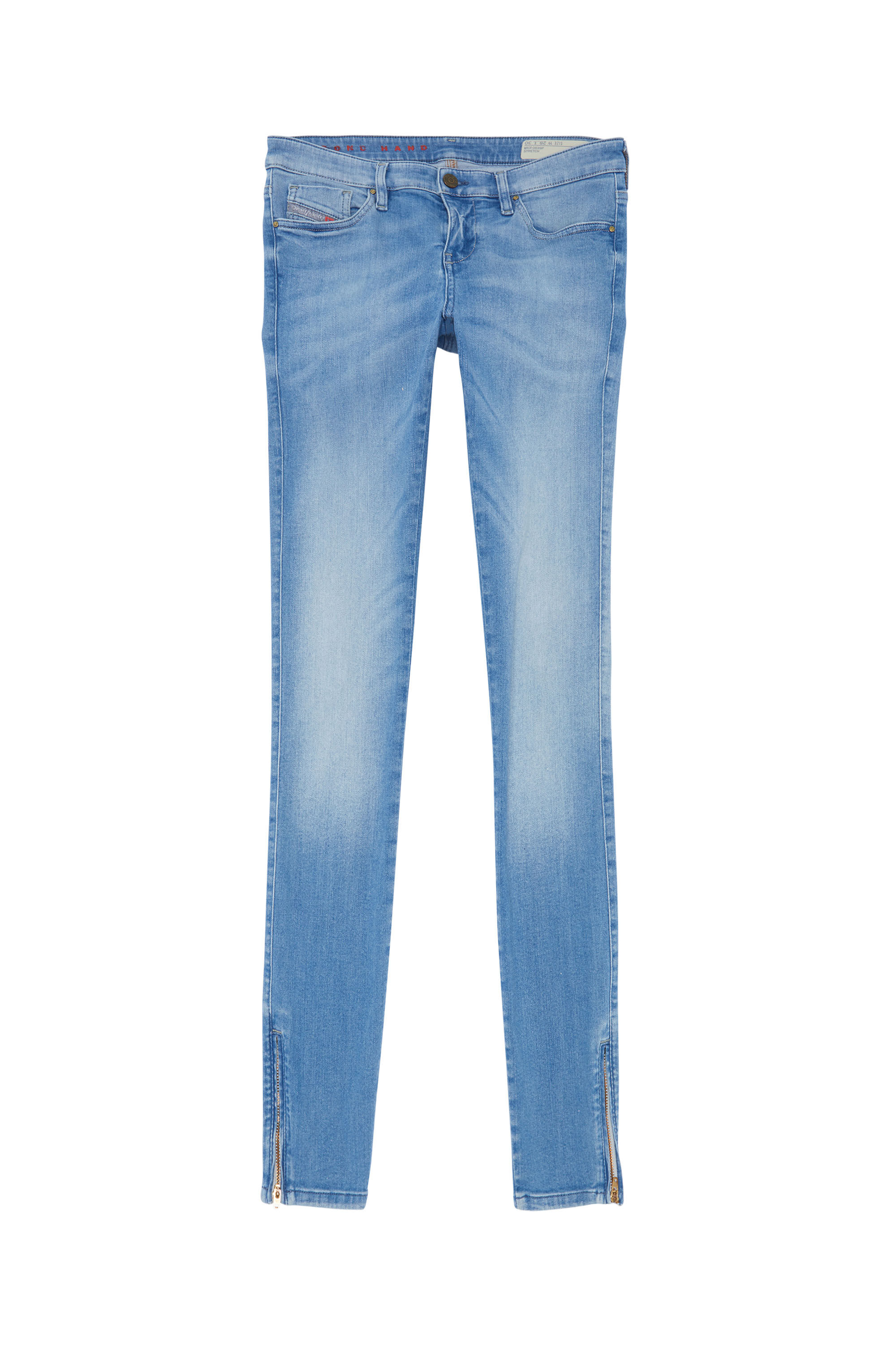 Diesel - SKINZEE-LOW-ZIP, Woman's Woman - Jeans Light blue in Light Blue - 1