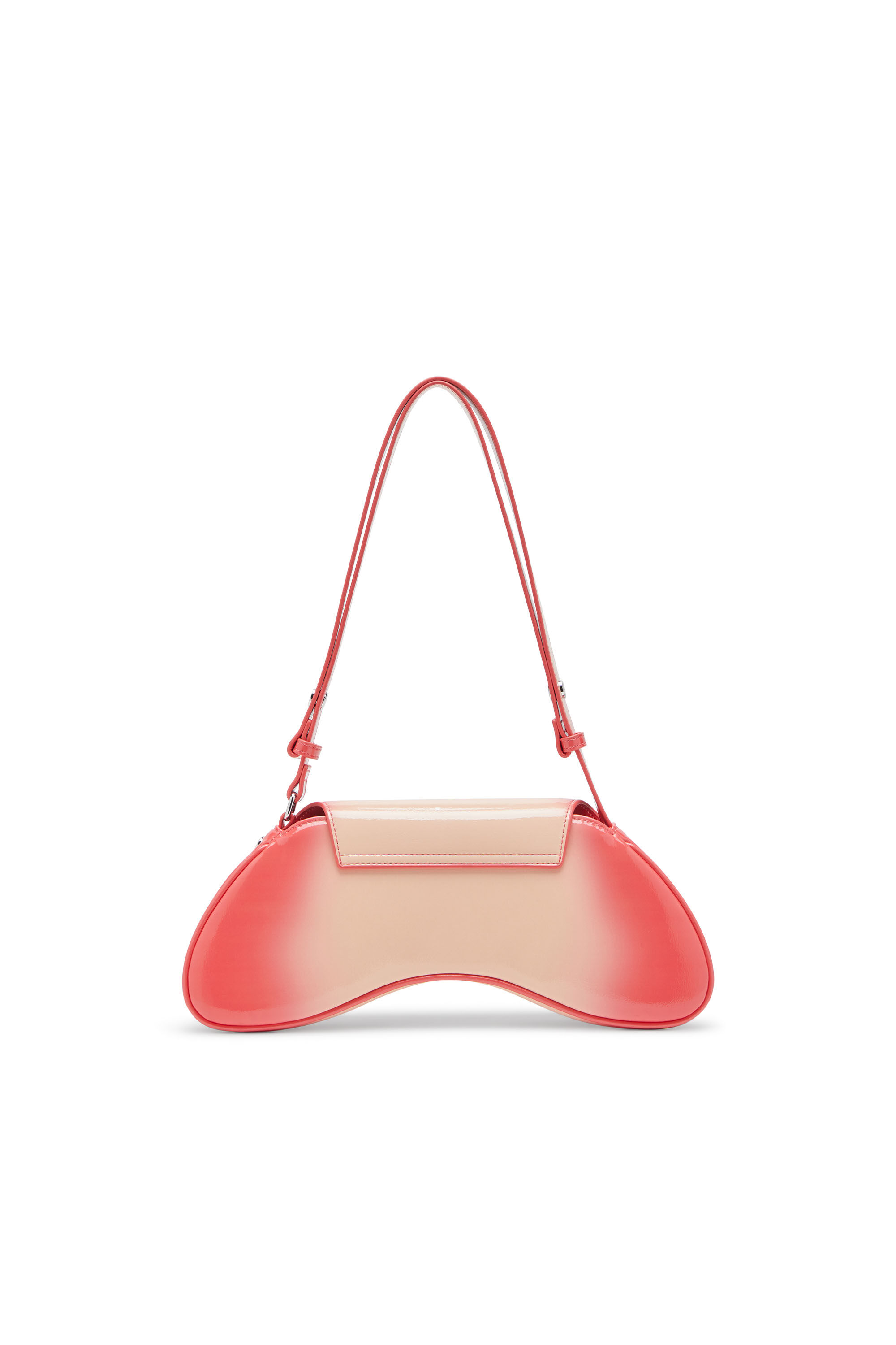 Diesel - PLAY CROSSBODY, Damen Play-Schultertasche mit glänzendem PU-Print in Rosa - 3