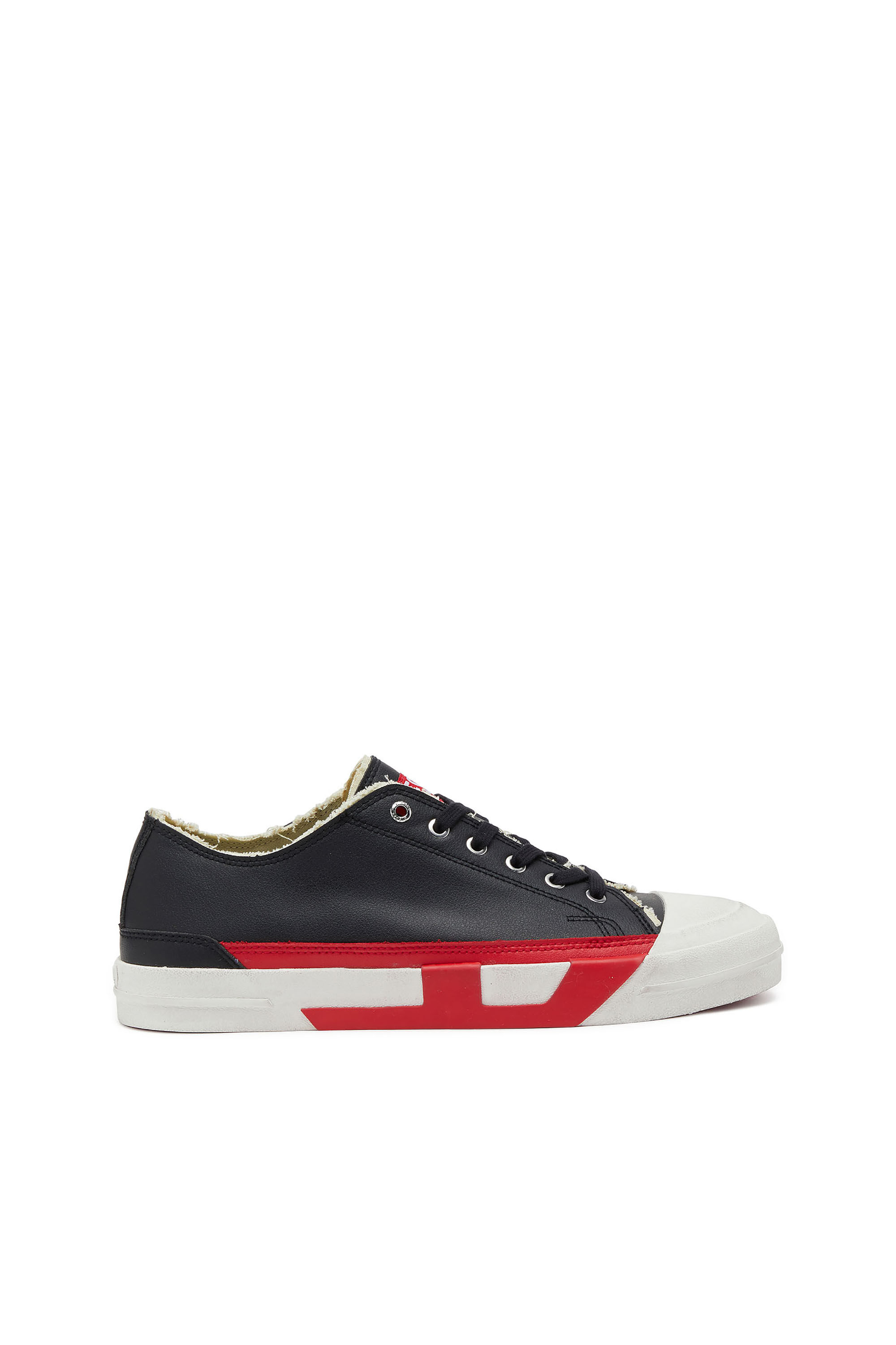 Diesel - S-D-VERSE LOW II, Herren S-D-Verse Logo-Sneaker in Schwarz/Rot - 1