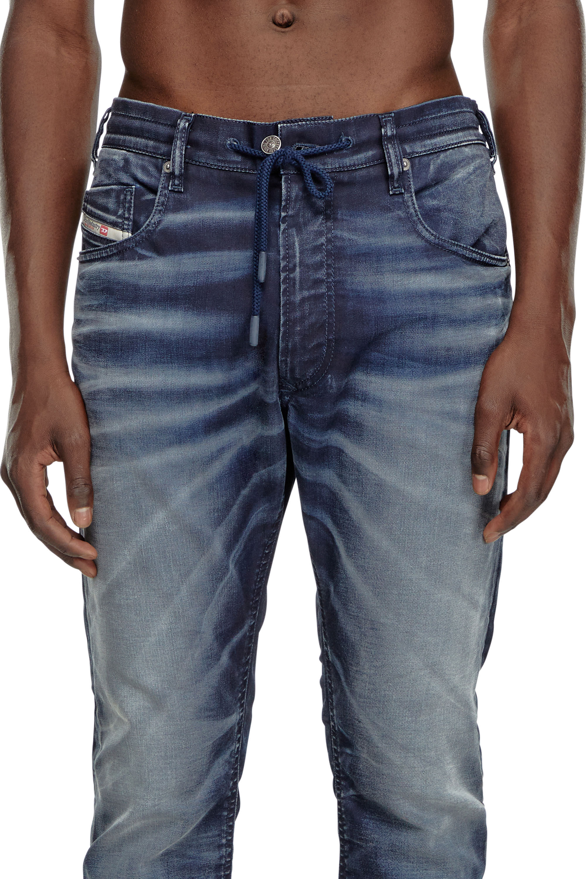 Diesel - Herren Tapered 2030 D-Krooley Joggjeans® 068MD, Dunkelblau - Image 5