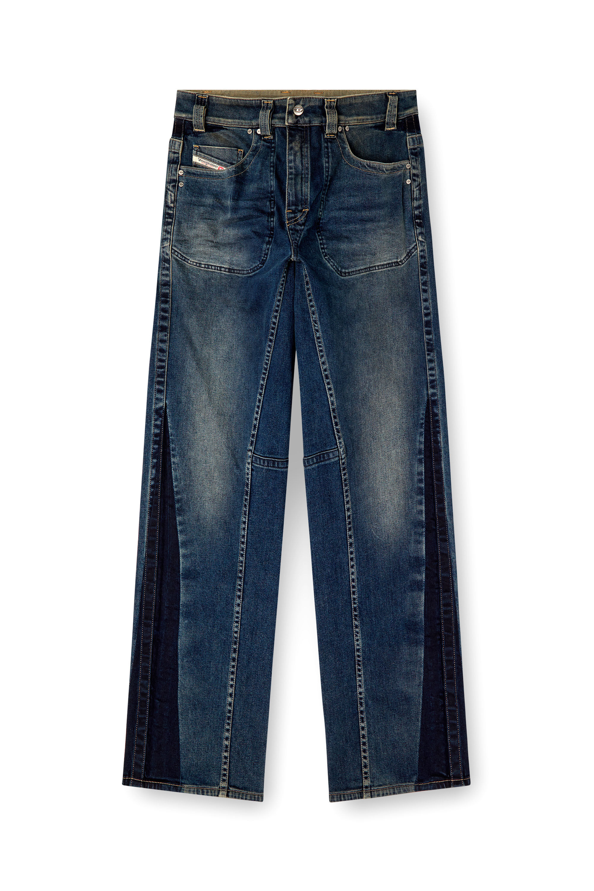Diesel - Herren Relaxed Jeans 2001 D-Macro 09J06, Mittelblau - 2