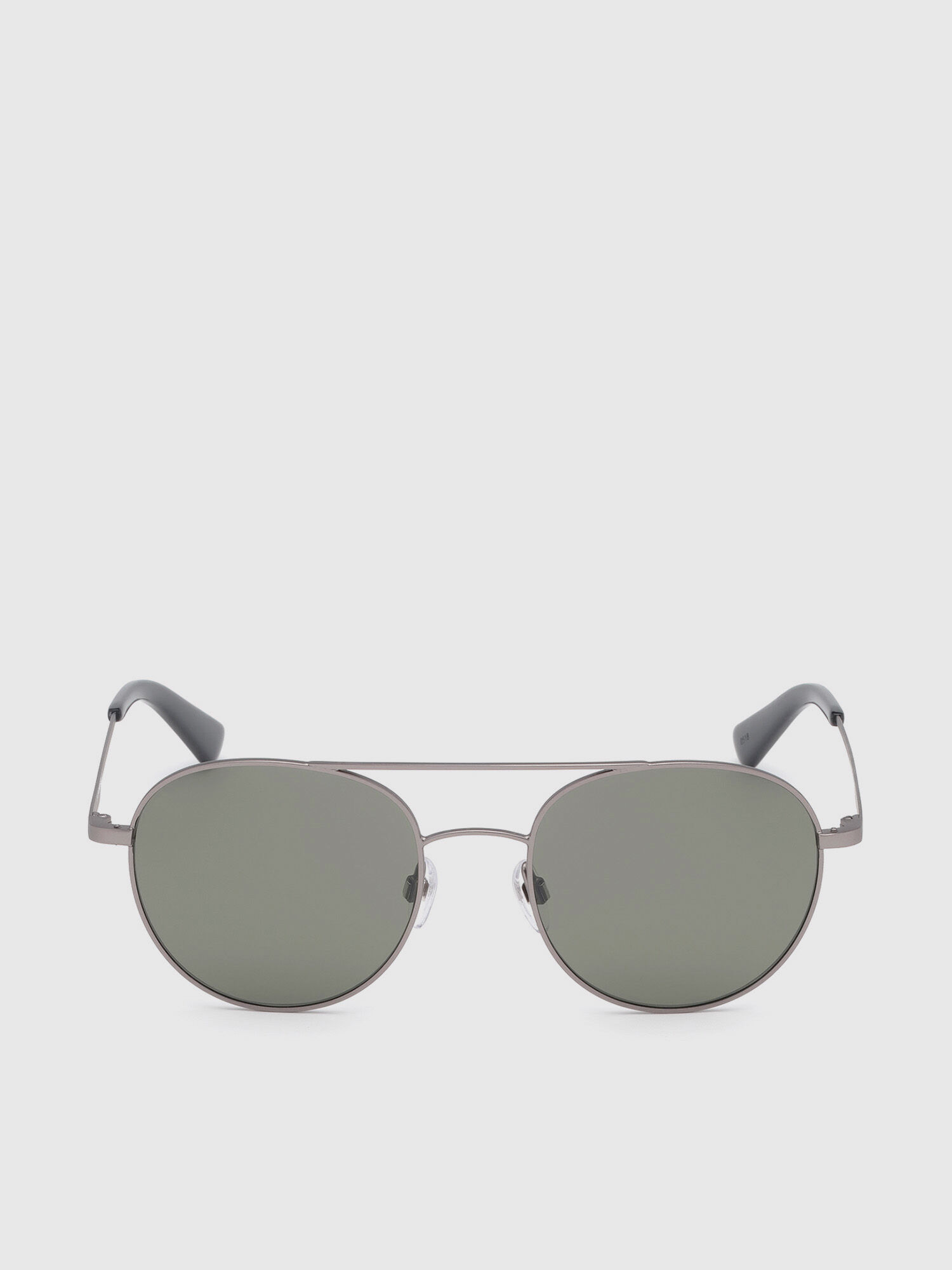 Diesel - DL0286, Unisex Sonnenbrille aus metall mit runden gläsern in Dunkelbeige - 1