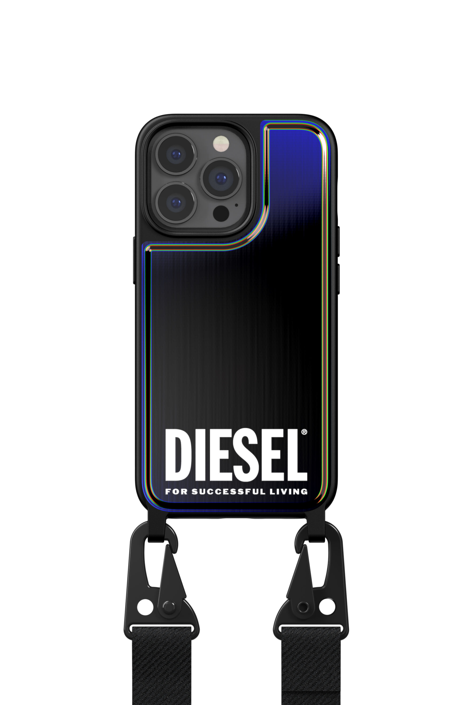 Diesel - 47171 NECKLACE CASE, Unisex Halskette case für iPhone 13/ 13 Pro in Bunt/Schwarz - 2