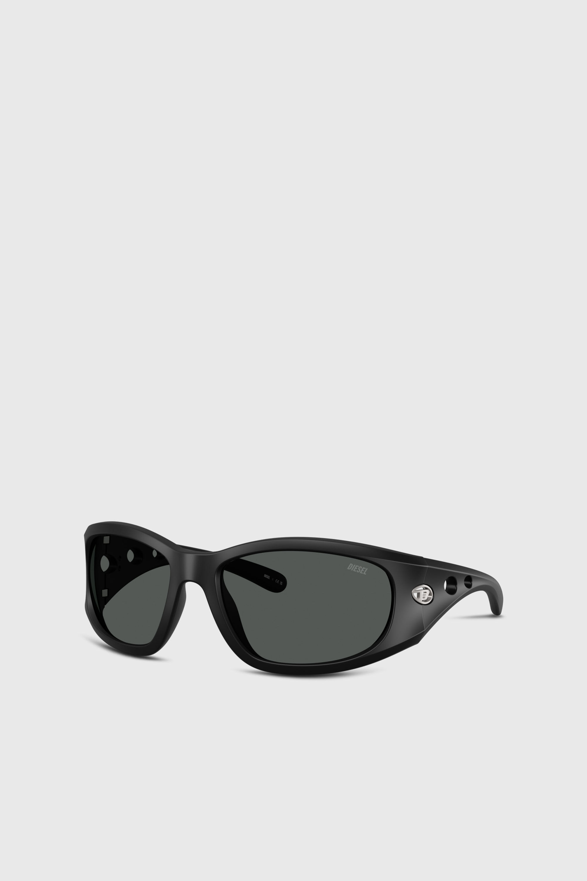 Diesel - 0DL3012U, Unisex Rechteckige Sonnenbrillen in Schwarz - 4