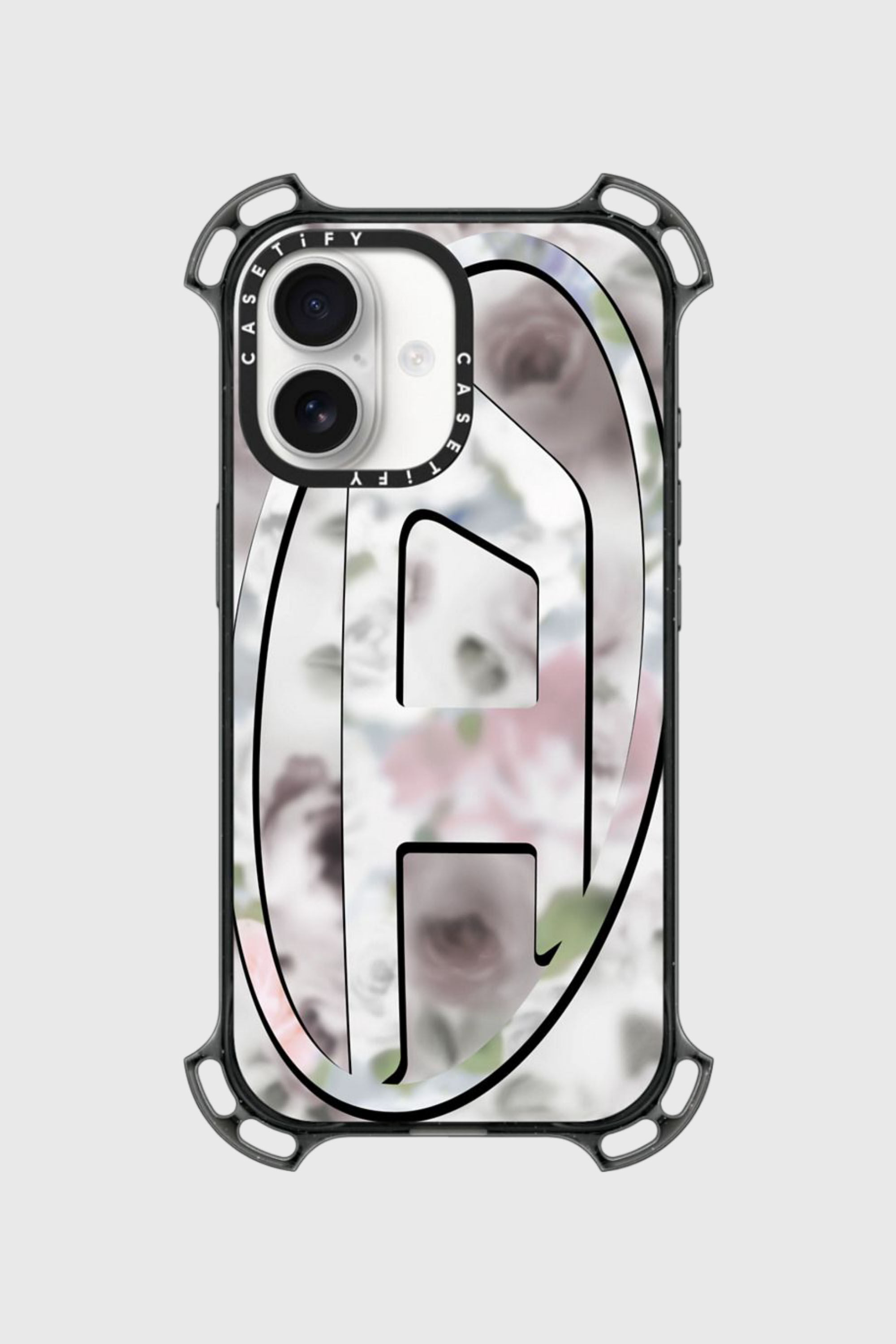 Diesel - 60587 MOULDED CASE, Unisex H&uuml;lle Oval D bounce f&uuml;r iPhone 17 in Schwarz/Rosa - 1