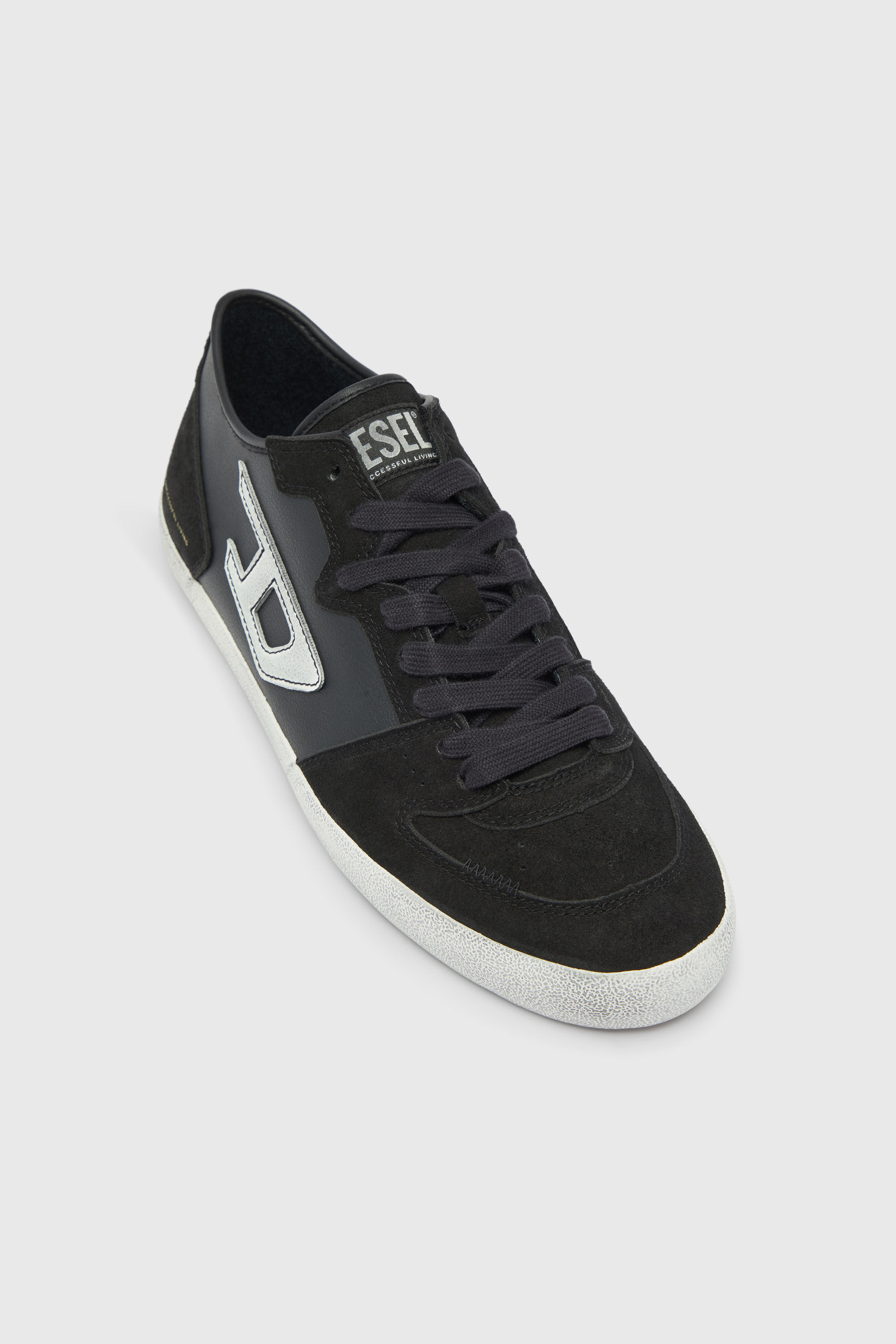Diesel - S-LEROJI D-2 LOW, Herren S-Leroji-Panelled Sneakers mit D Logo in null - 6