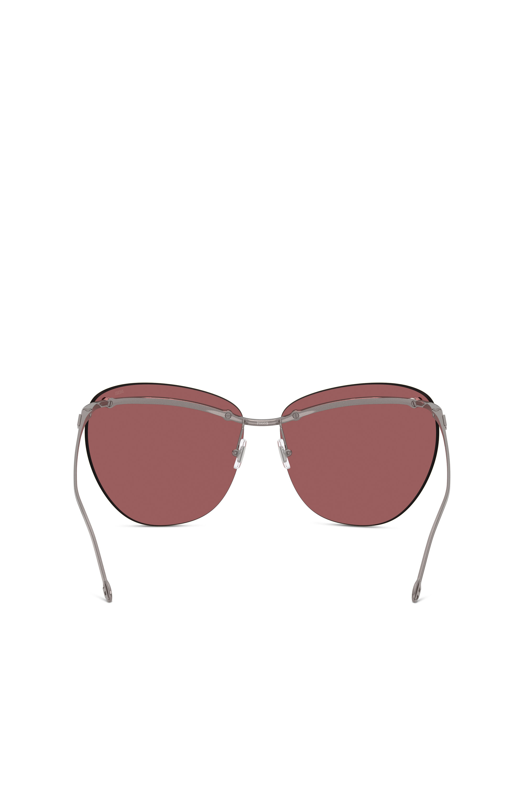 Diesel - 0DL1007, Unisex Sonnenbrille in Wraparound-Form in Dunkelviolett - 3