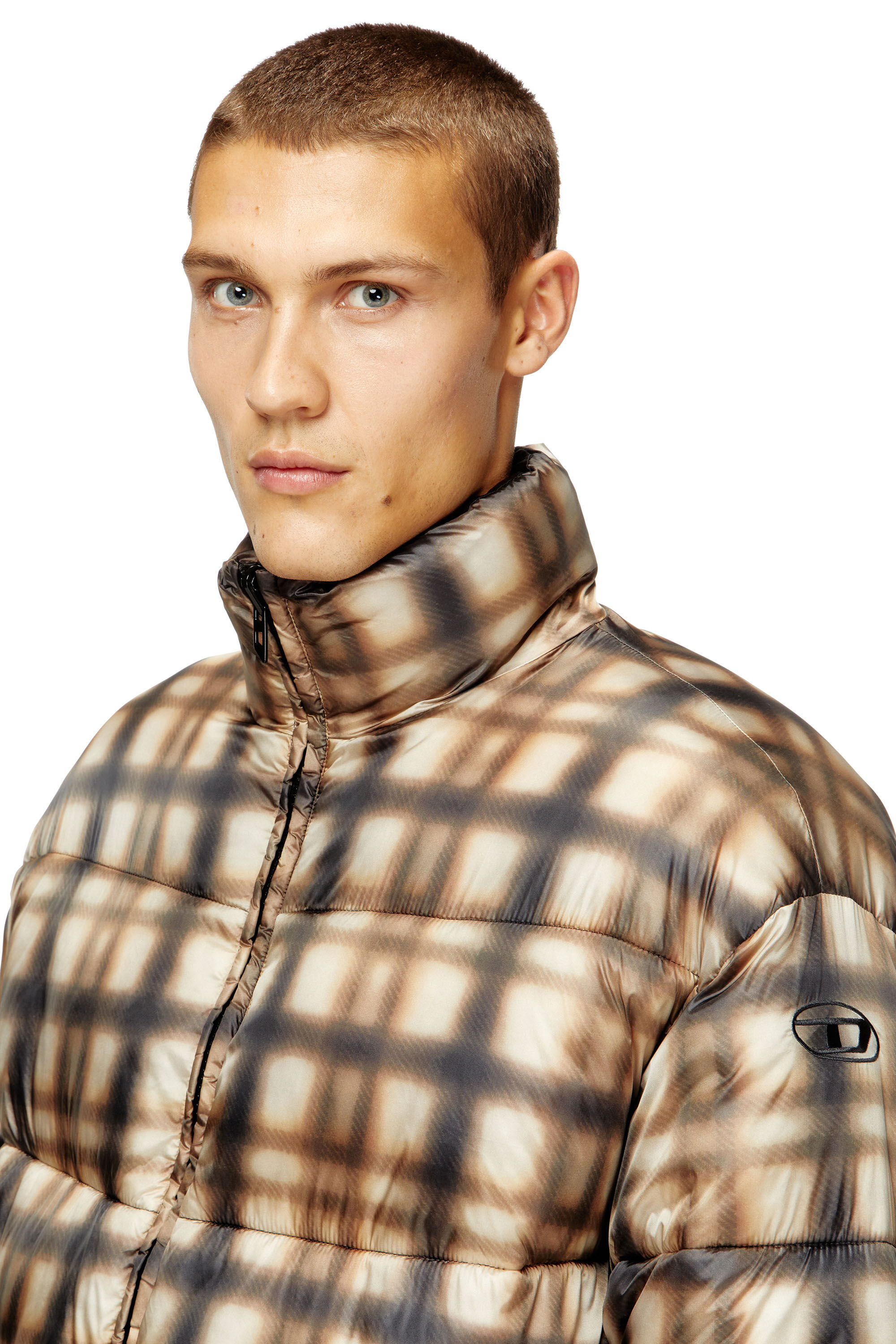 Diesel - W-BOURBON-ENBM, Herren Wendbare gesteppte Bomberjacke in null - 5
