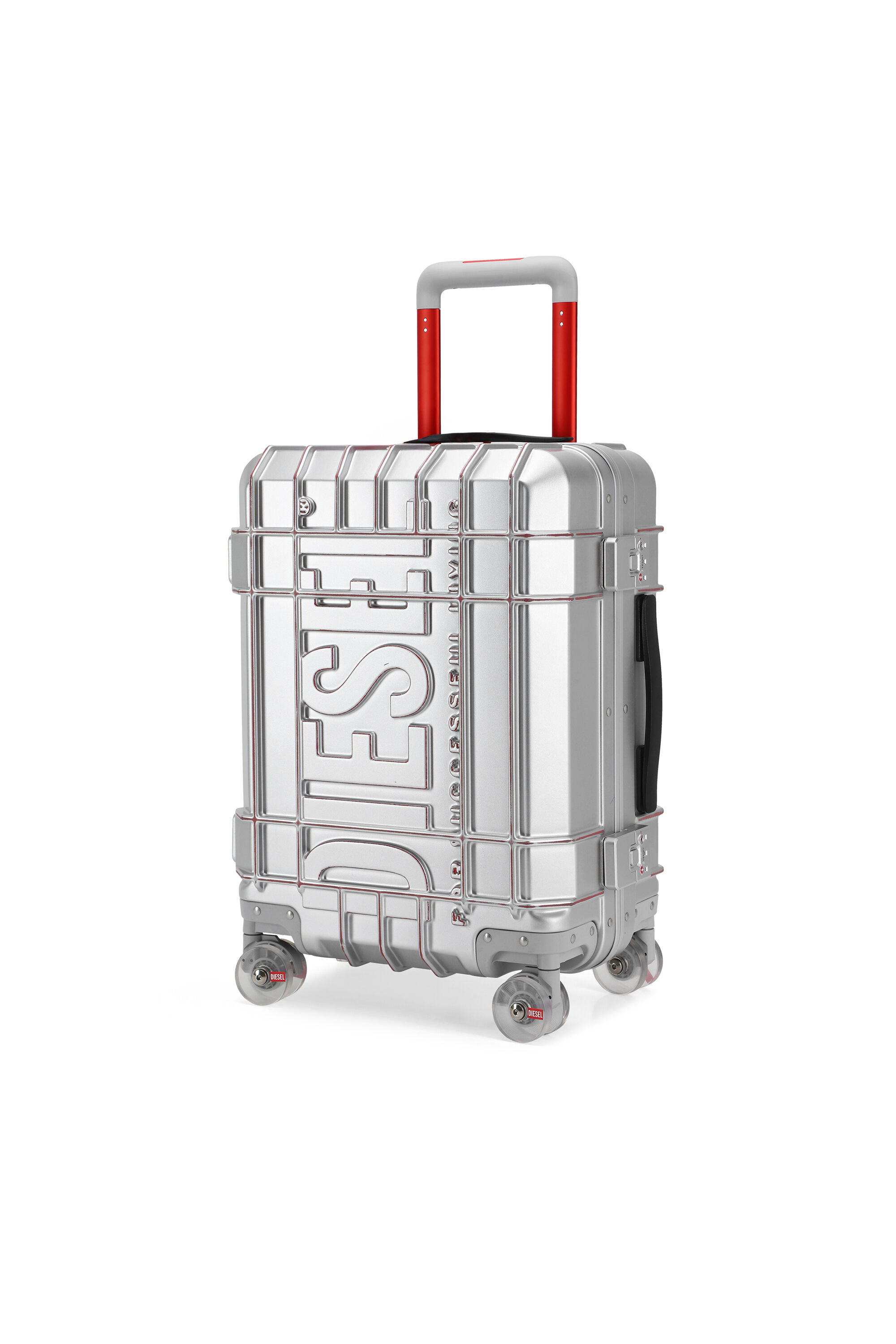 Diesel - DIESEL PC STRONG IMAGE TROLLEY- DSL003, Unisex Robuster Koffer Gr&ouml;&szlig;e S in Silber - 6