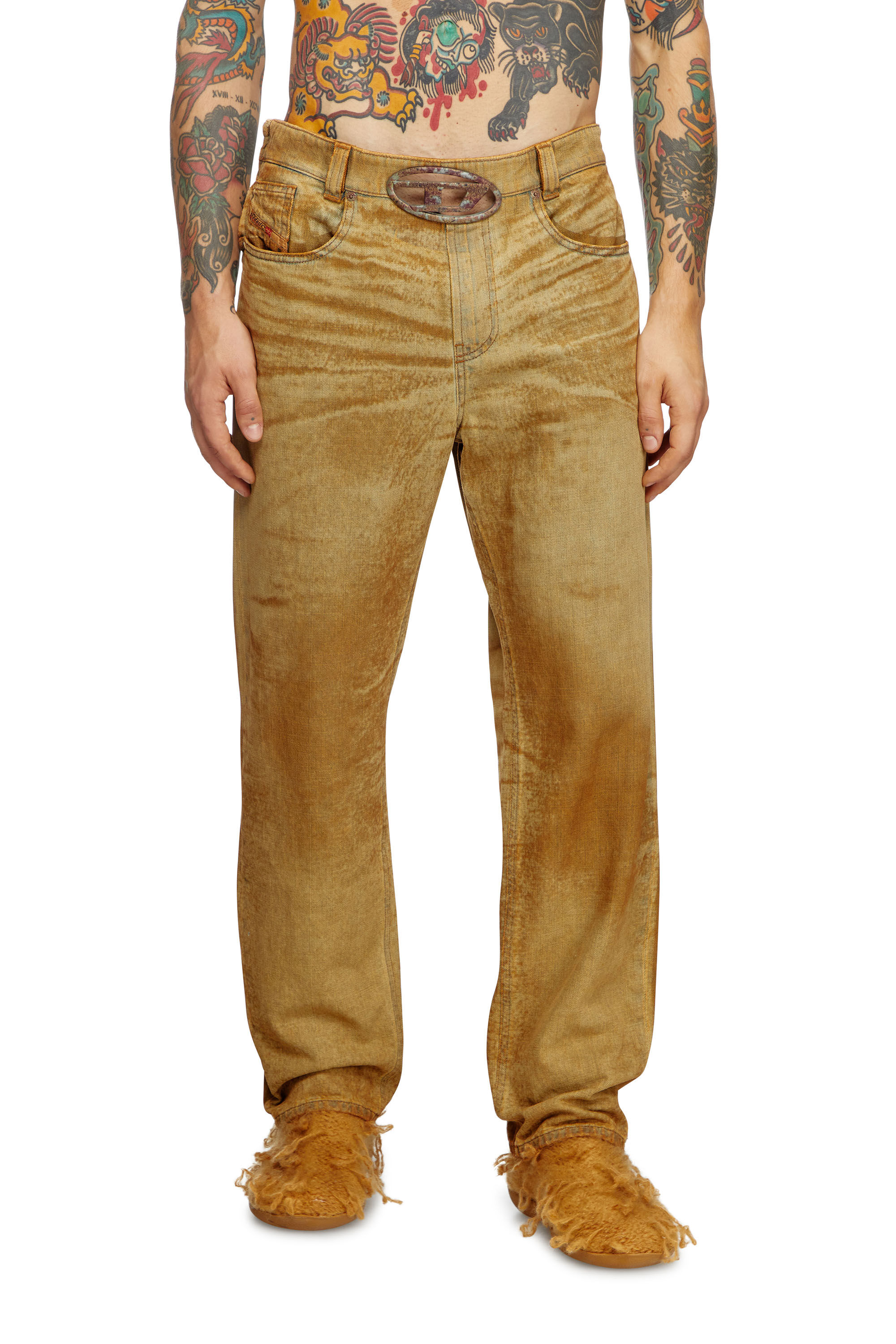 Diesel - Herren Straight Jeans 2010 D-Macs 0AJET, Hellbraun - 3