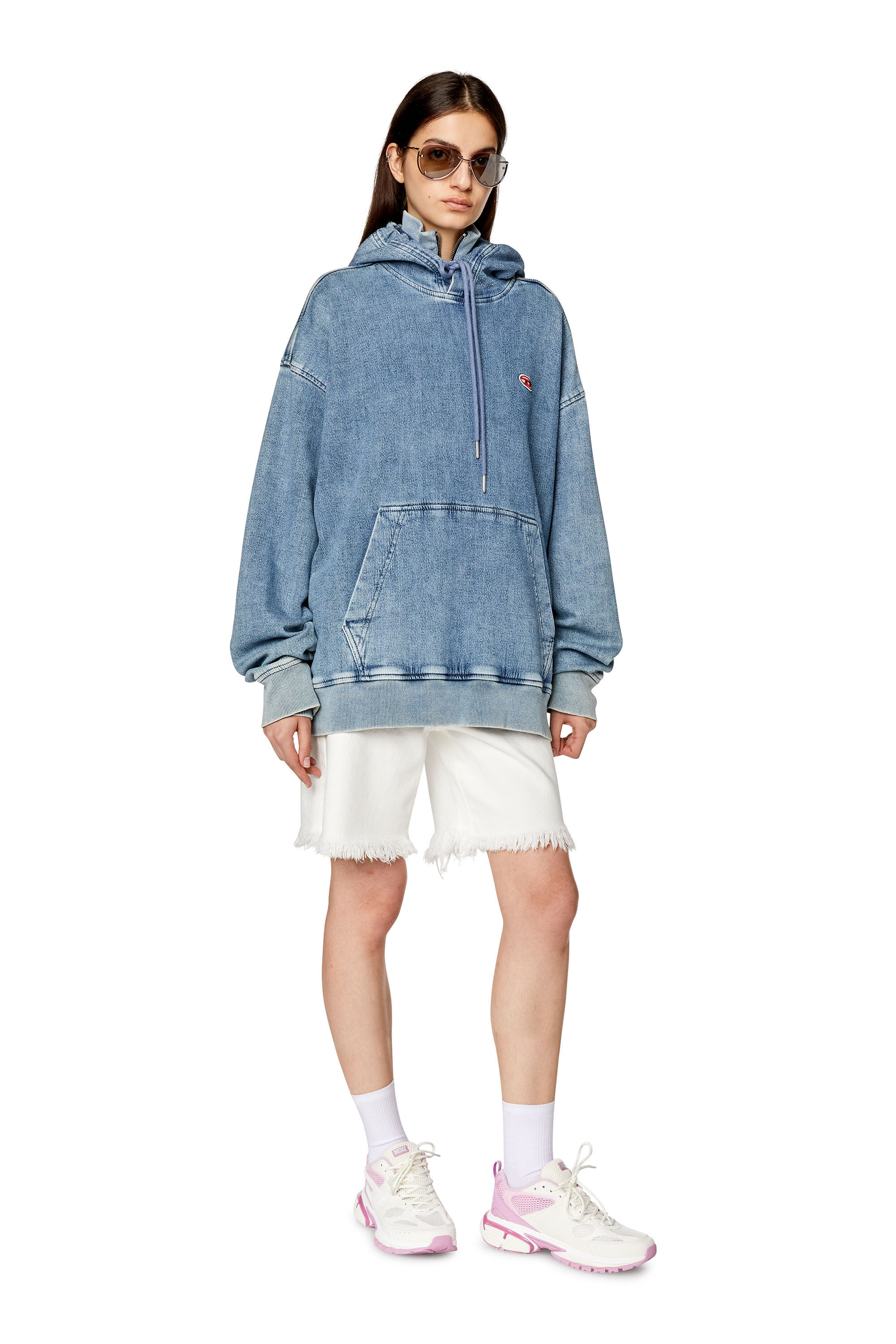 Diesel - S-SERENDIPITY PRO-X1 W, Damen S-Serendipity Pro-X1 W - Mesh-Sneakers mit geprägten Overlays in Weiss/Rosa - 7