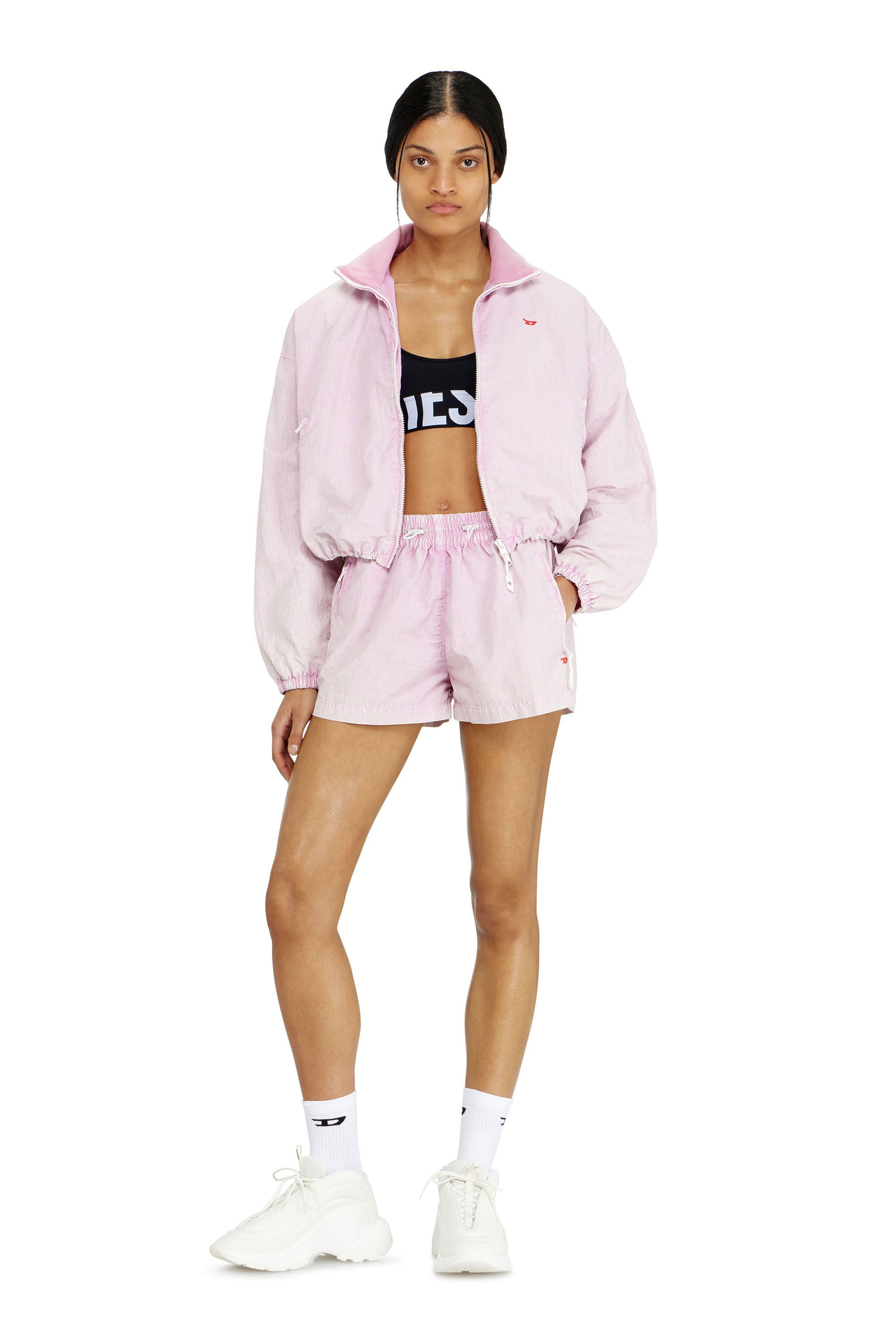 Diesel - ALLISON-D-POP, Damen Sport-BH aus Mikrofaser mit Cut-off-Logo in Schwarz - 6