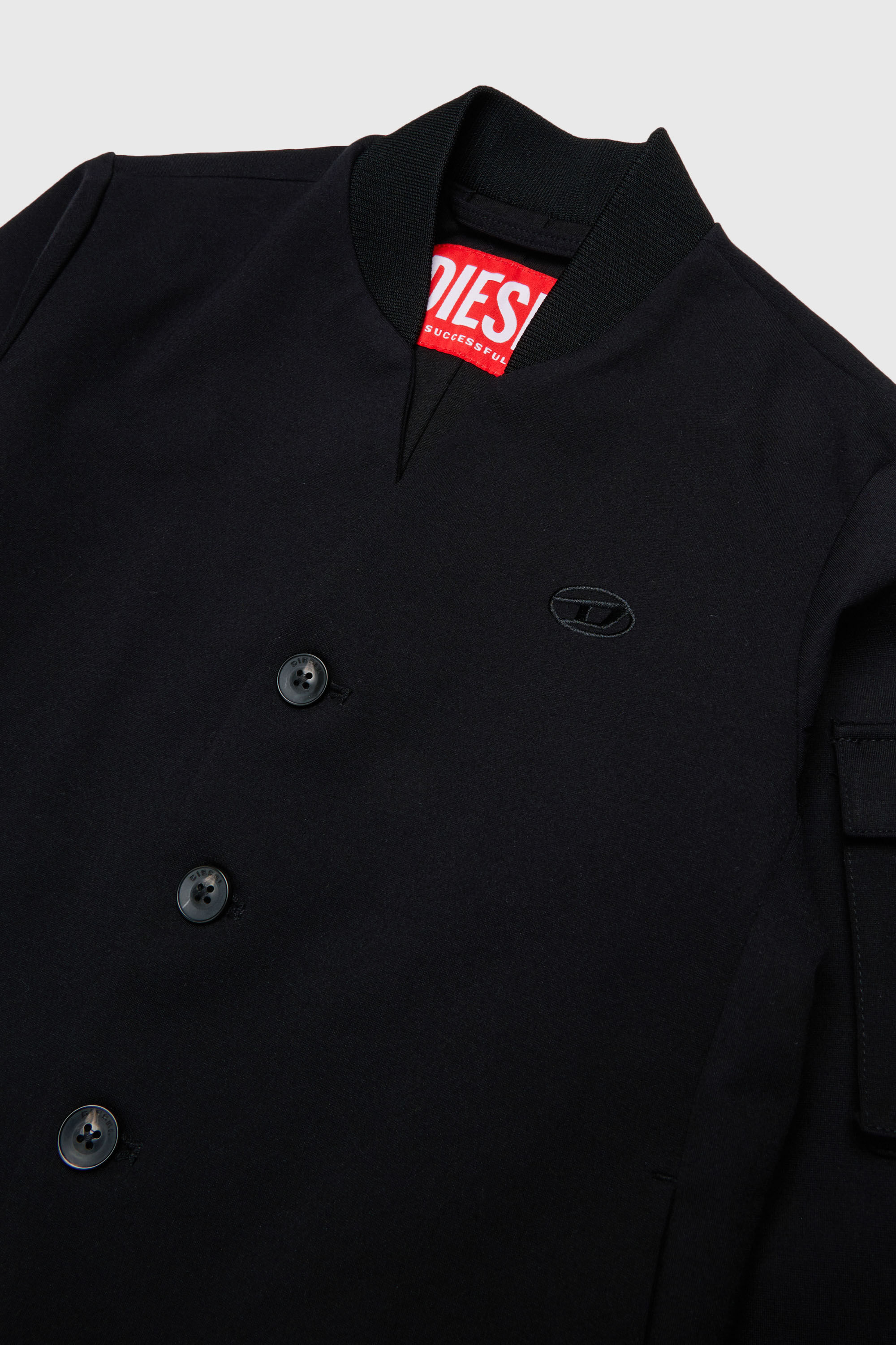 Diesel - JOLTY, Herren Bomber-inspirierte, taillierte Jacke in Schwarz - 3