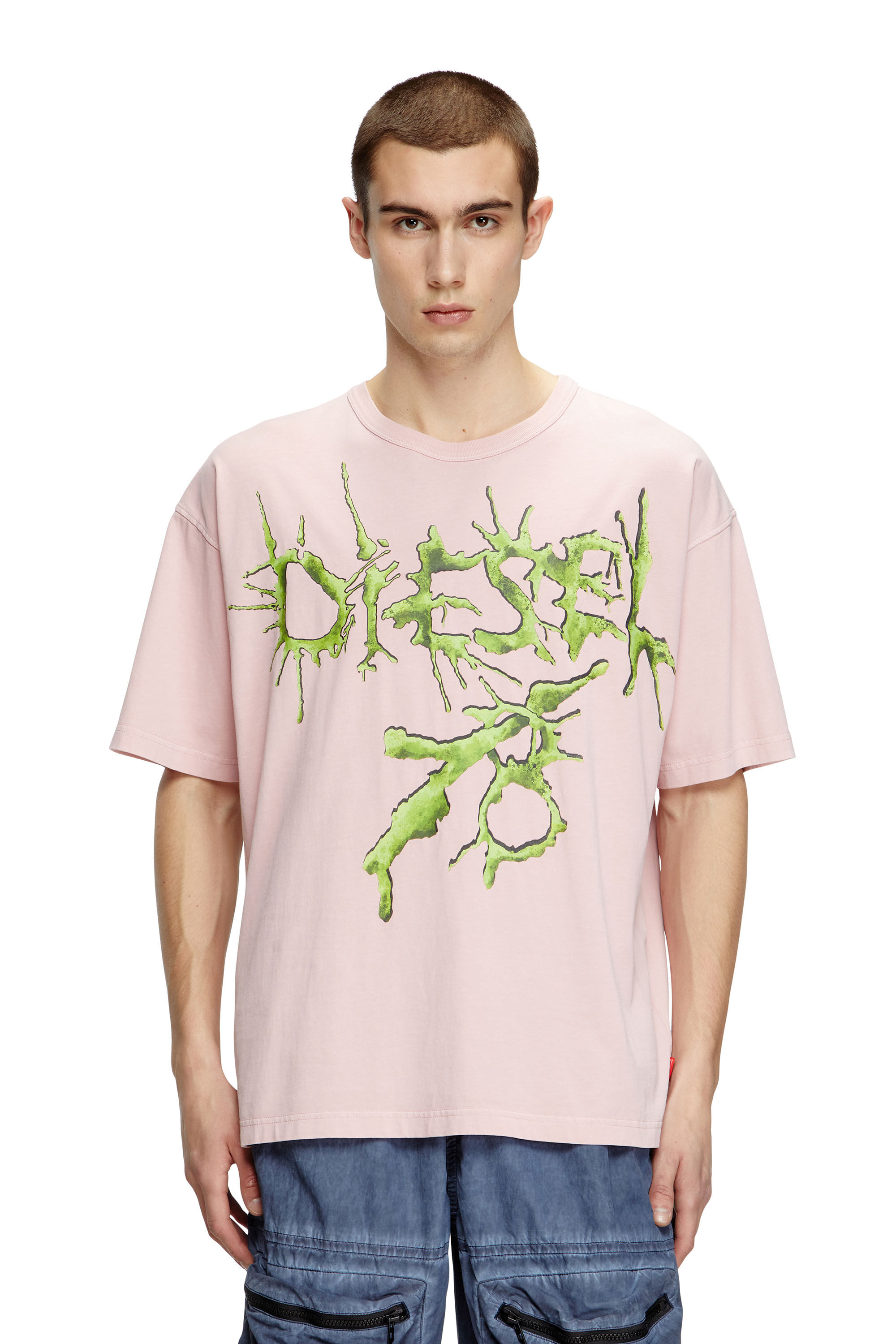 Diesel - T-BOXT-R28, Herren T-Shirt mit Tattoo-Grafiken in Rosa - 3