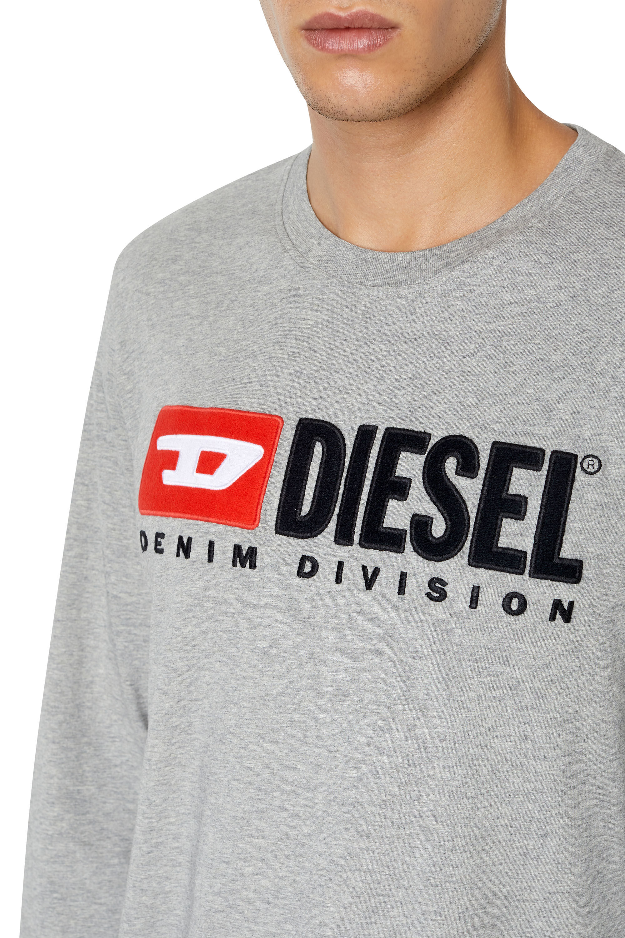Diesel - T-JUST-LS-DIV, Grau - Image 6